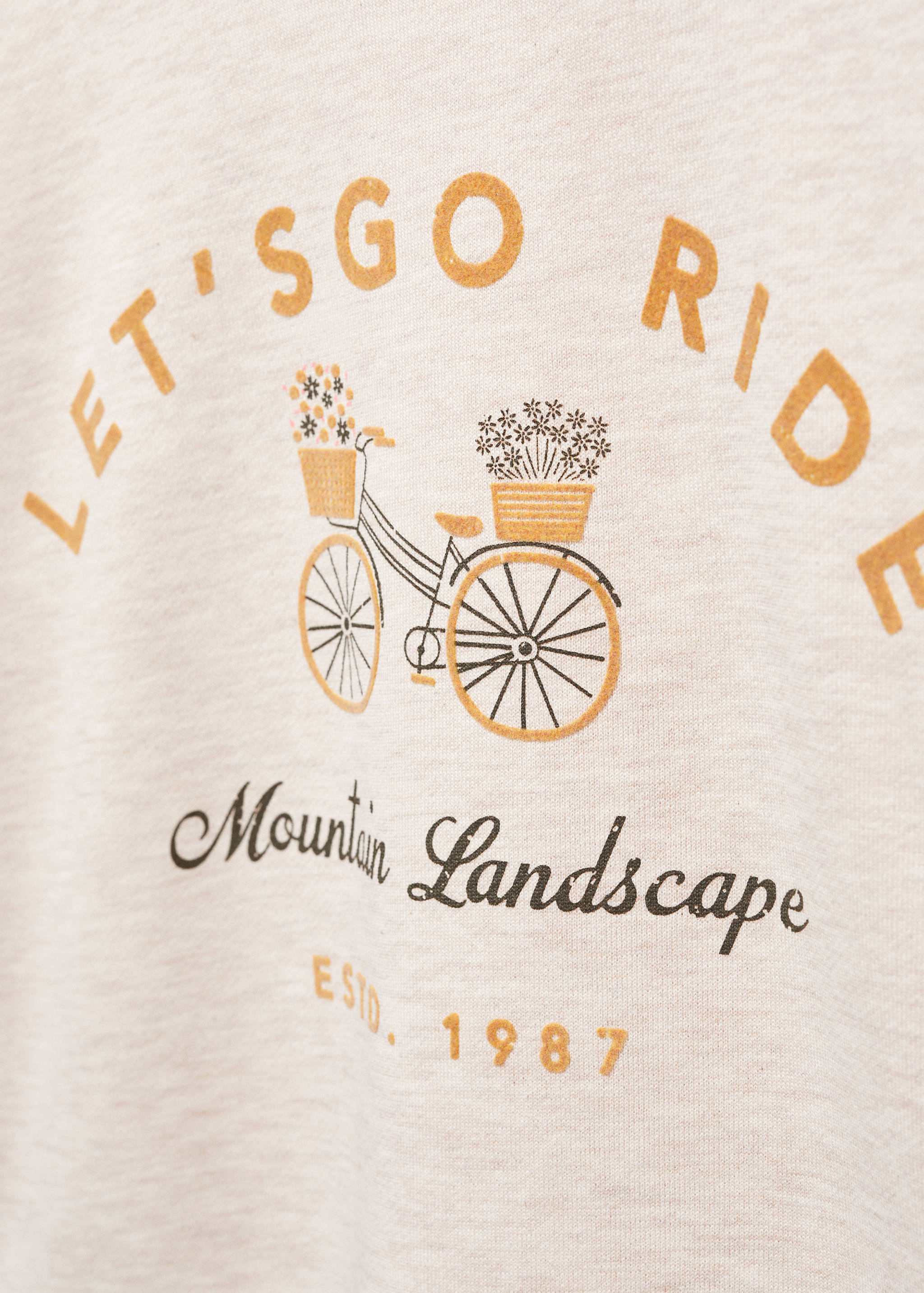 Cotton-blend message sweatshirt - Details of the article 8