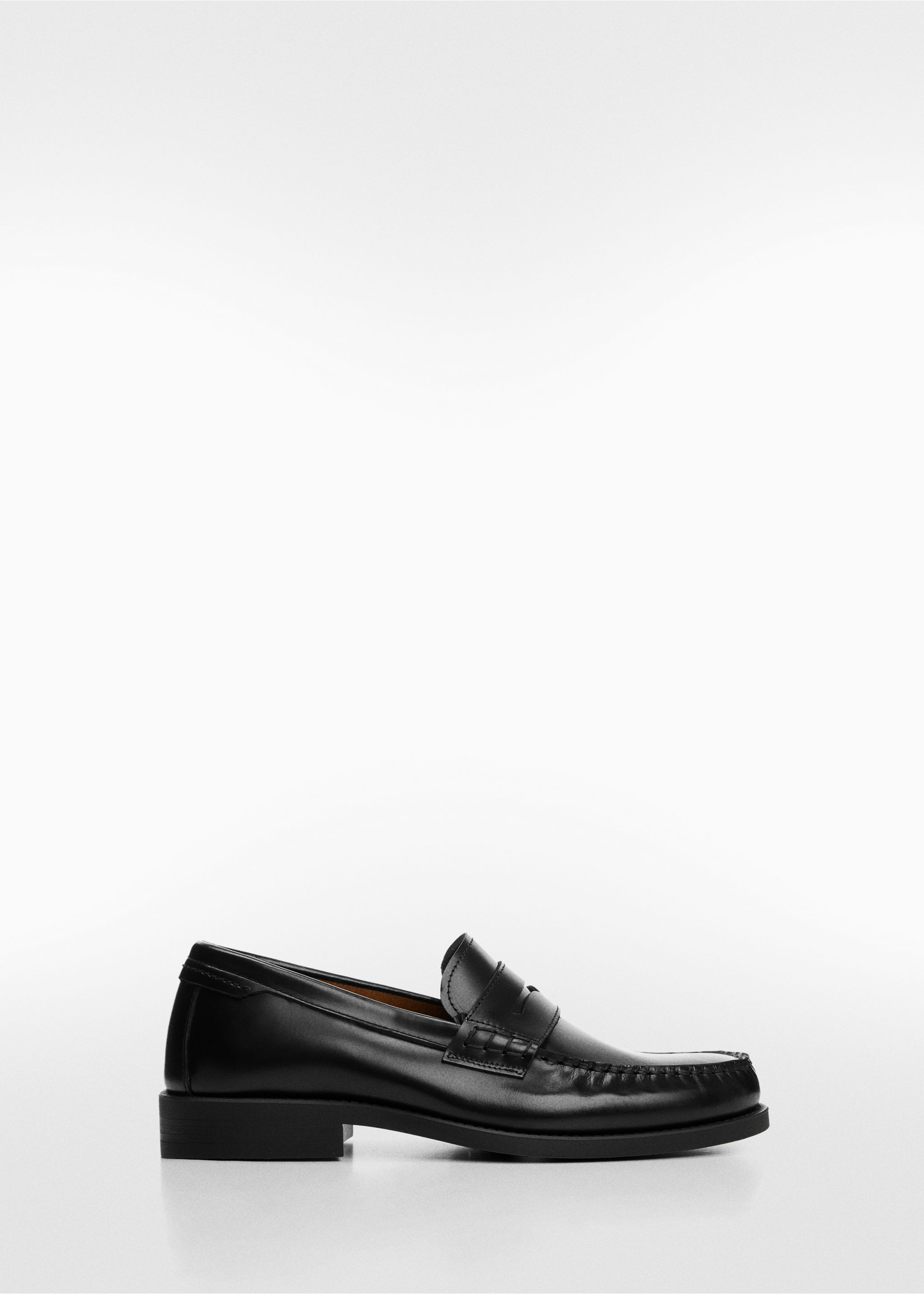 Aged-leather loafers - Article without model