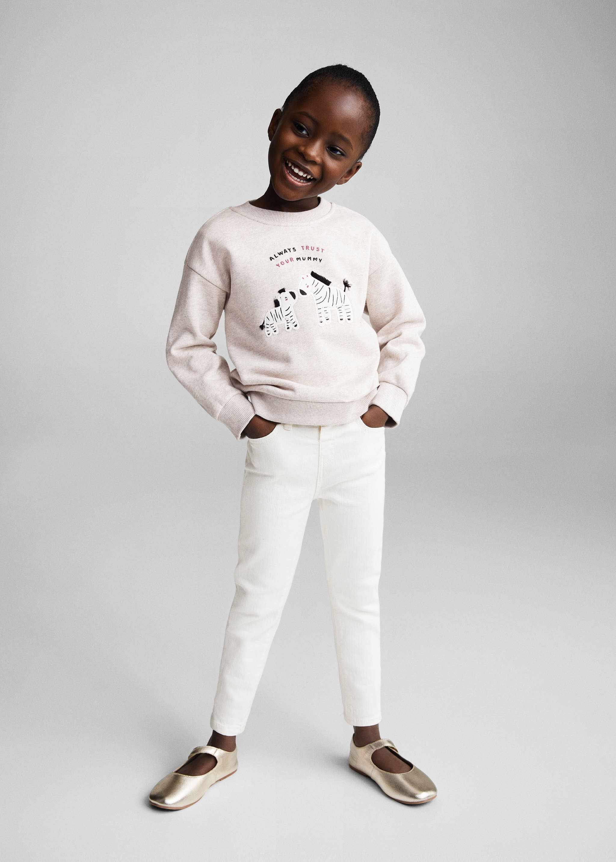 Printed cotton sweatshirt - General plane