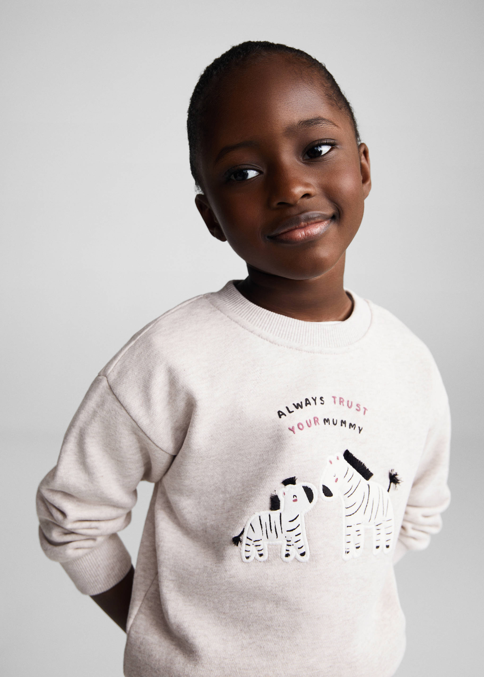 Printed cotton sweatshirt - Details of the article 1