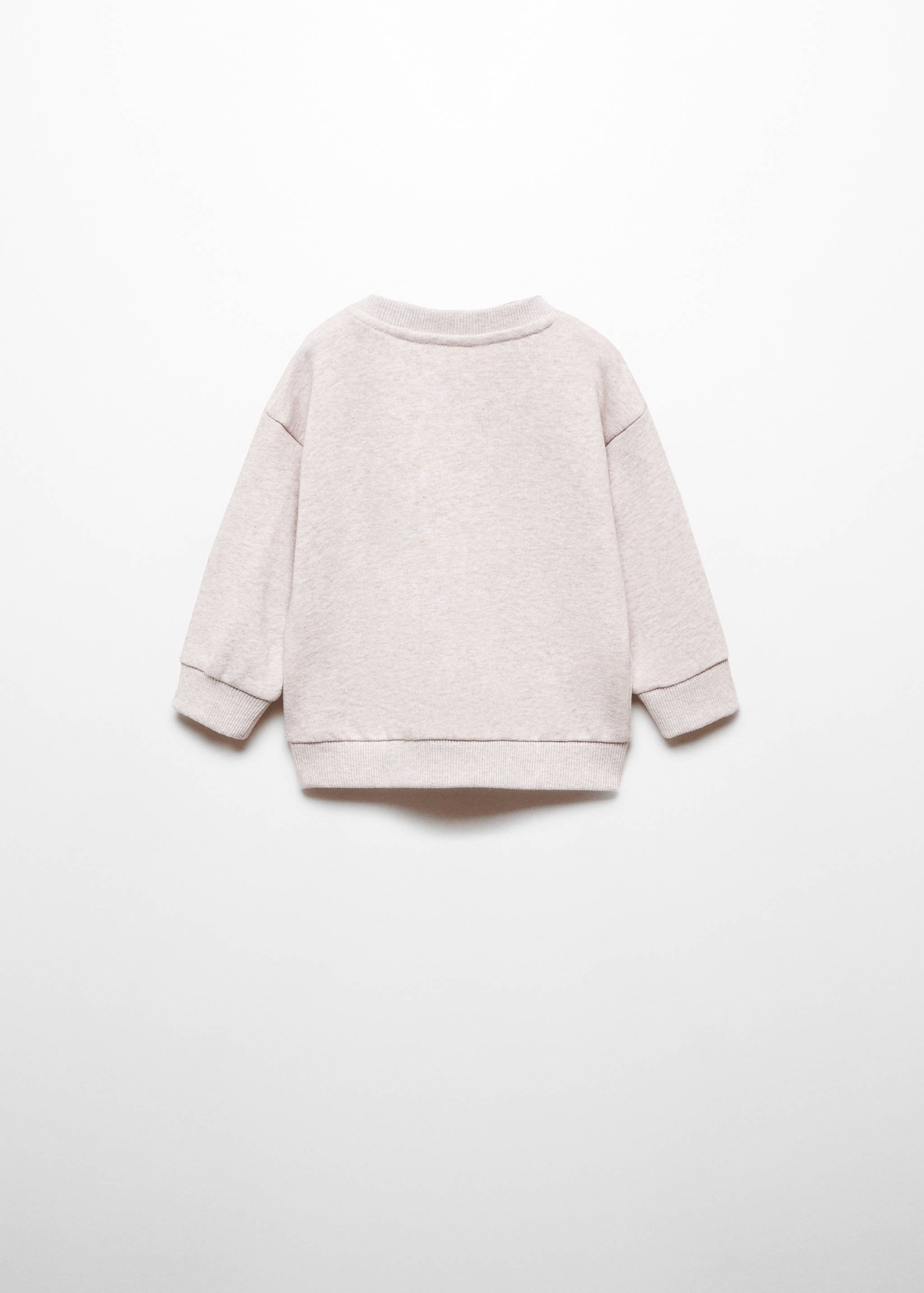 Printed cotton sweatshirt - Reverse of the article