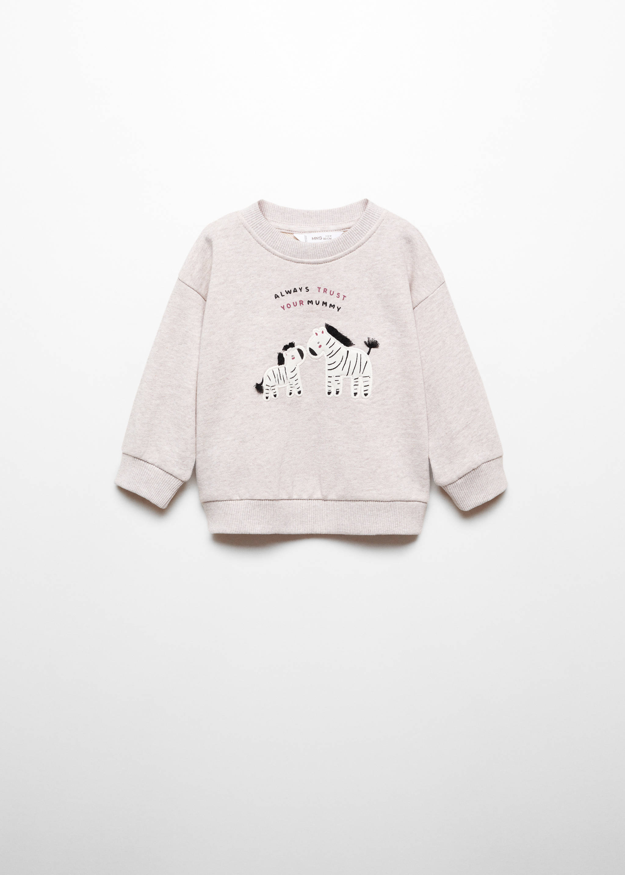 Printed cotton sweatshirt - Article without model