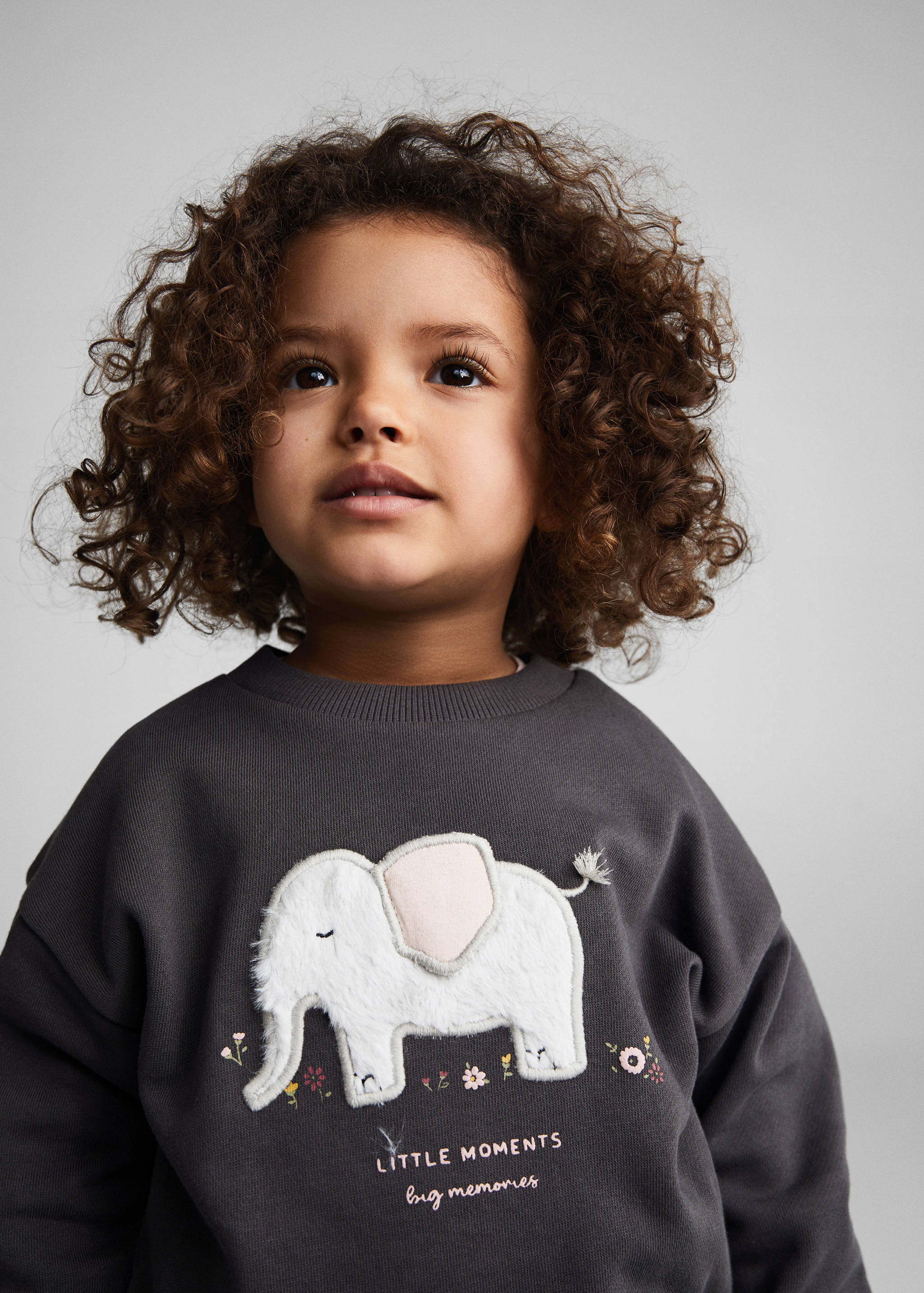 Printed cotton sweatshirt - Details of the article 1