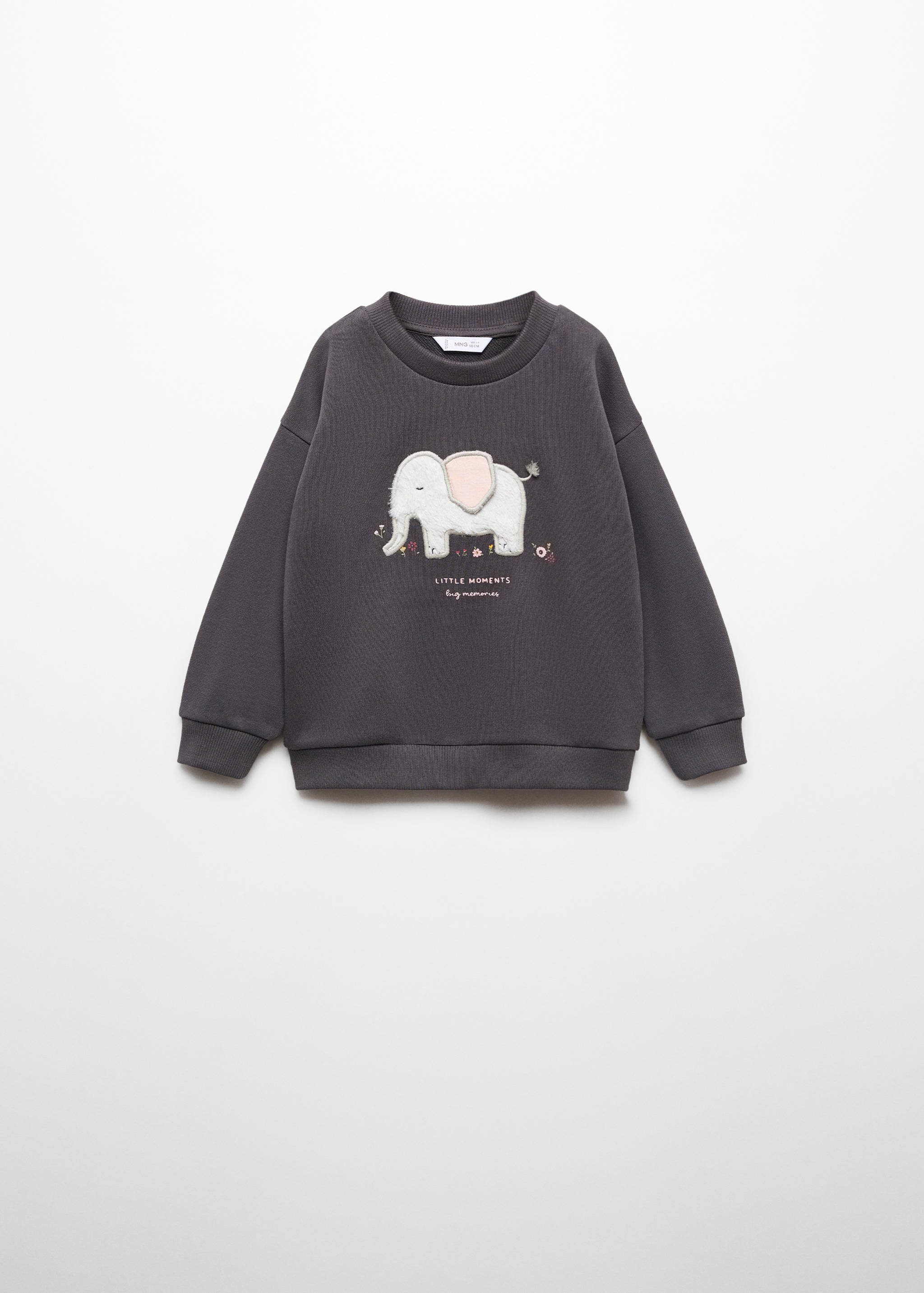 Mønstret sweatshirt i bomull - Artikkel uten modell