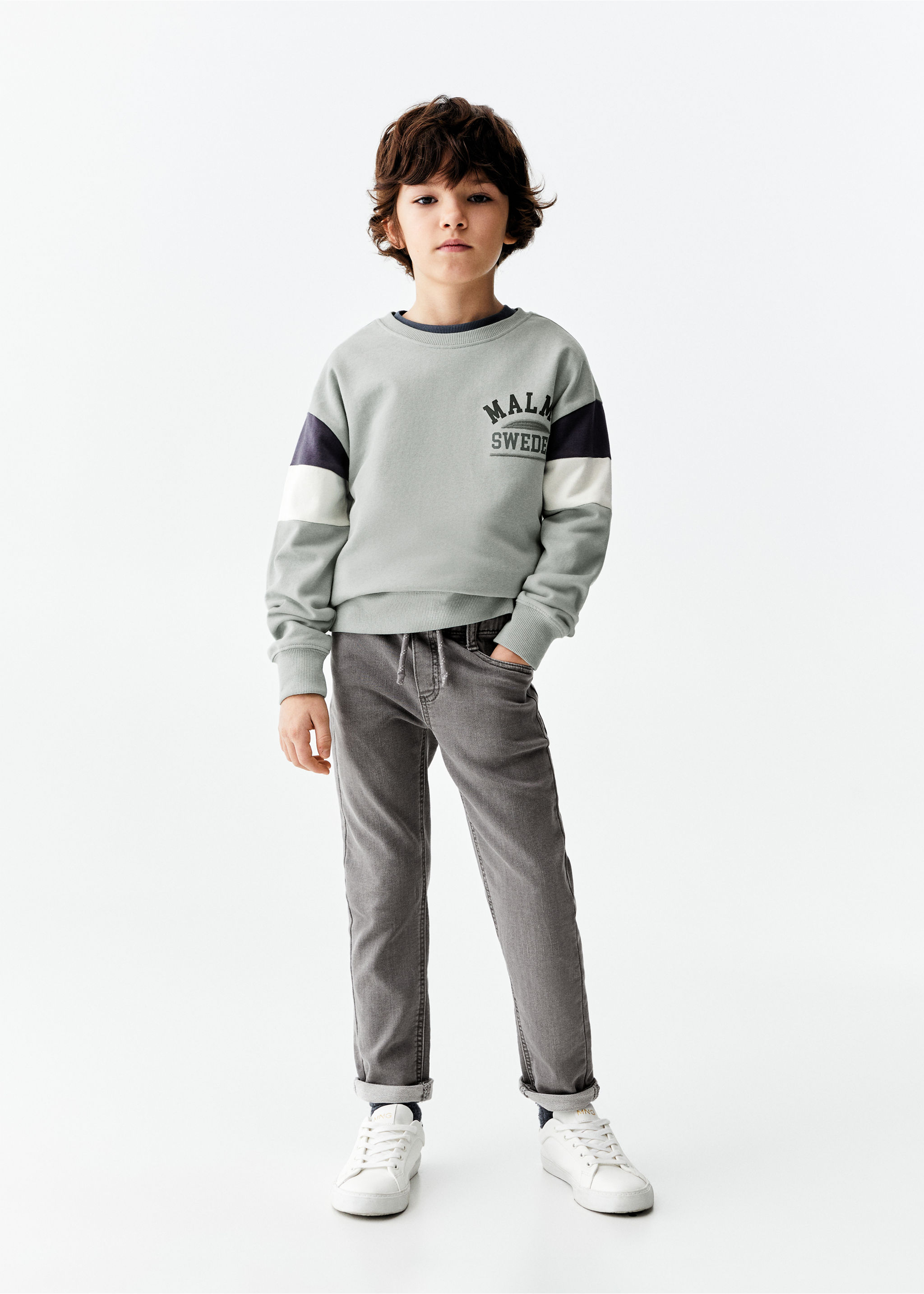 Sweat-shirt coton imprimé - Plan général