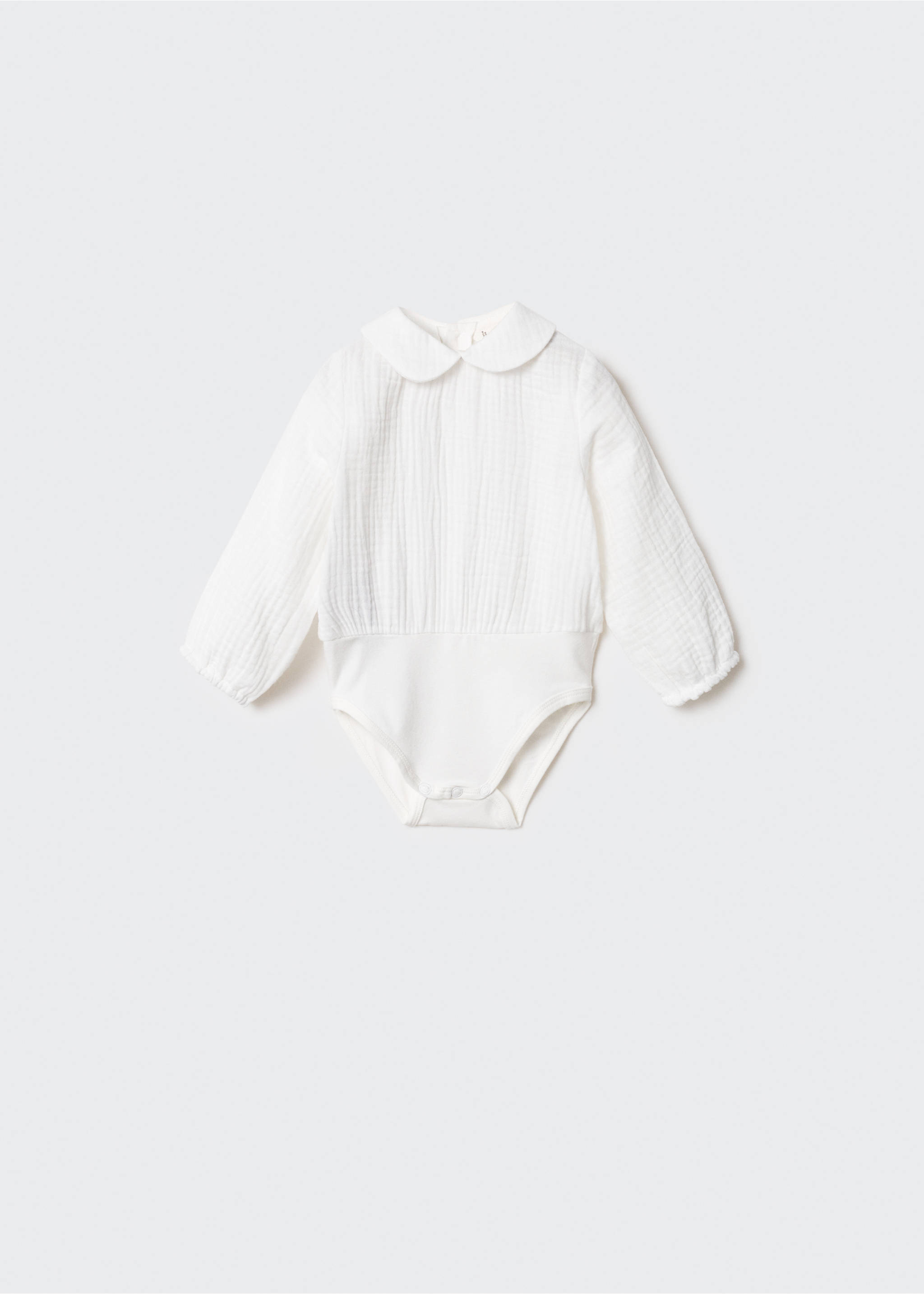 Cotton bodysuit blouse - Article without model, Off White. Ref: 67040669-00.