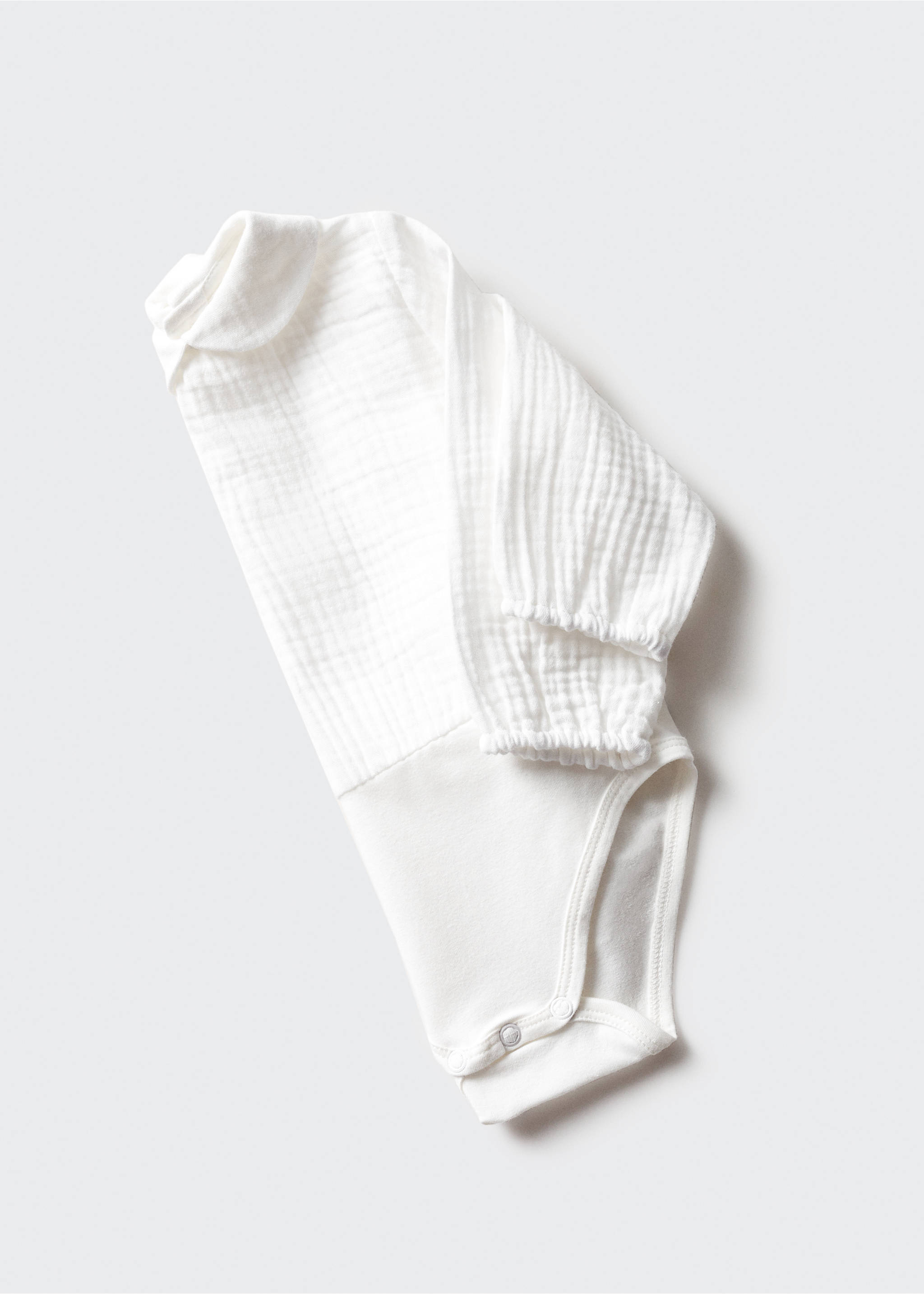 Cotton bodysuit blouse - Details of the article 8, Off White. Ref: 67040669-00.