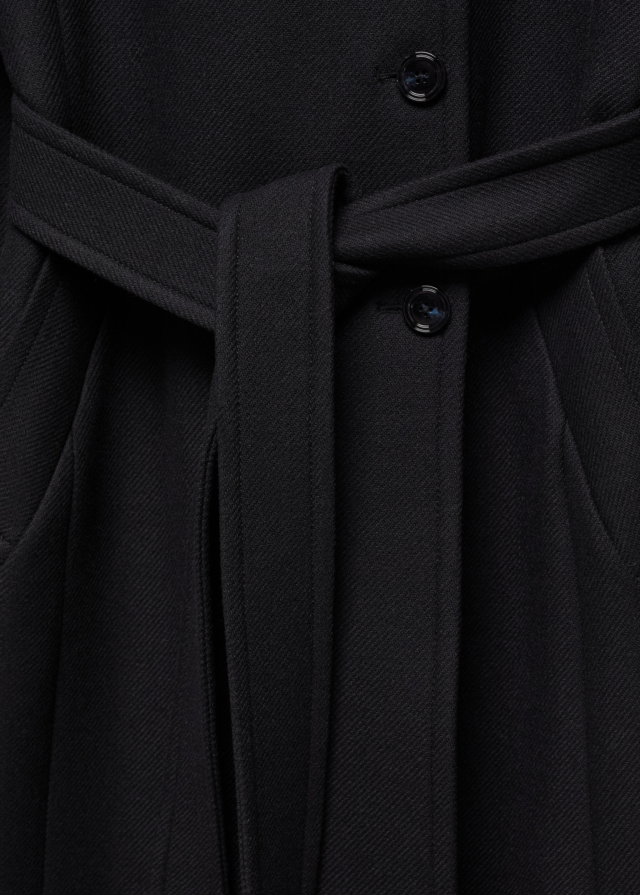 Belted Manteco wool coat - Details of the article 8