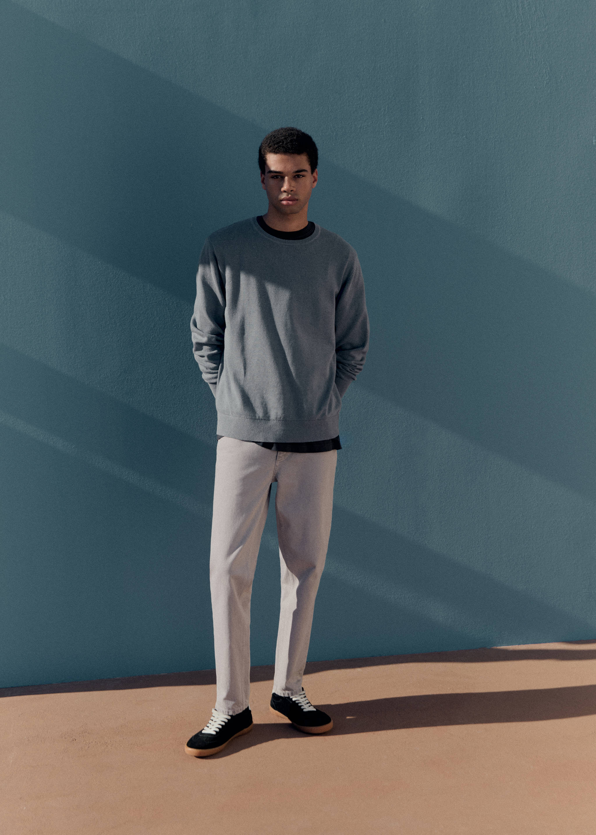 Regular-fit cotton trousers - Details of the article 5