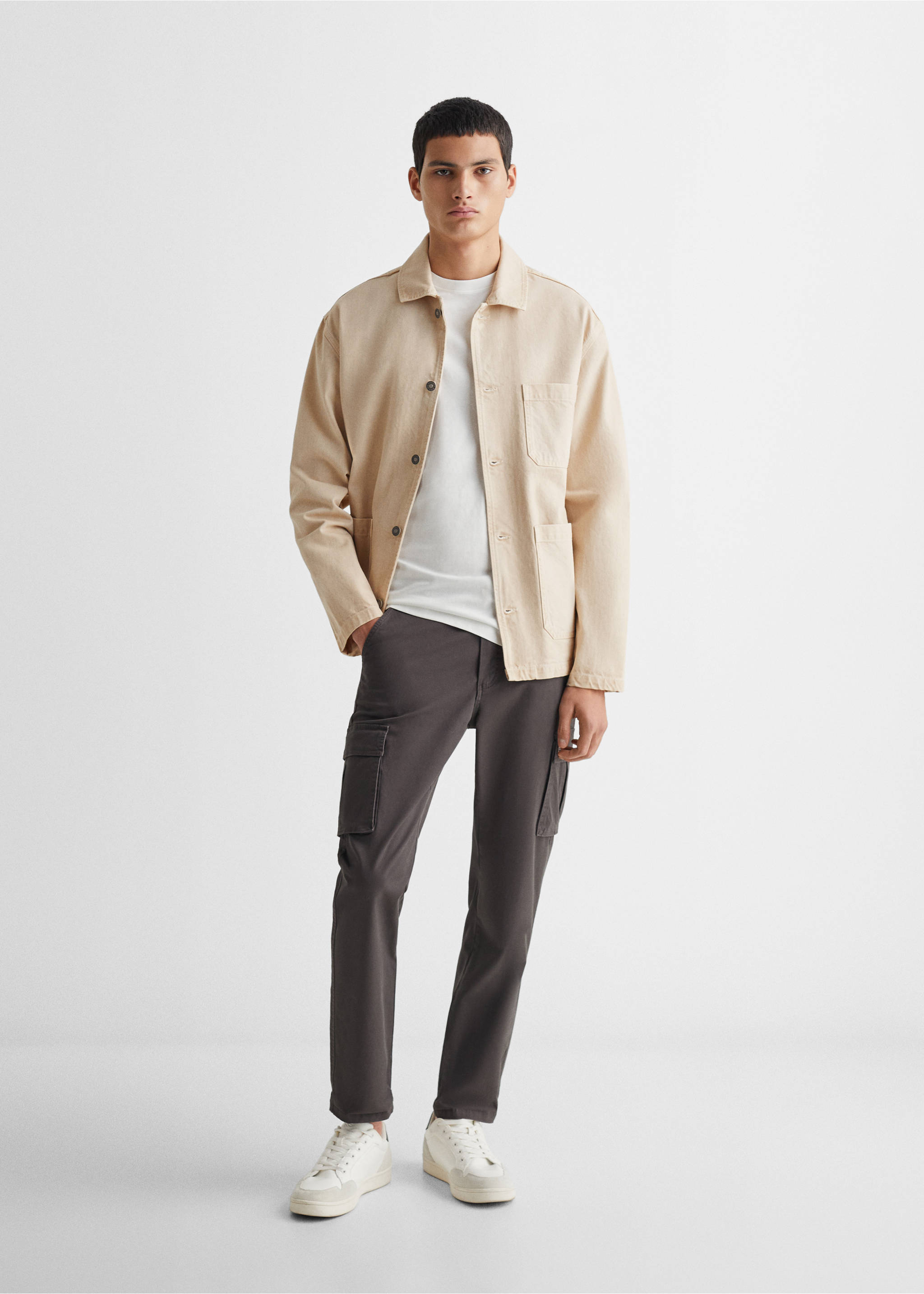 Överskjorta fickor - Allmän bild, Beige. Ref: 67040676-00.