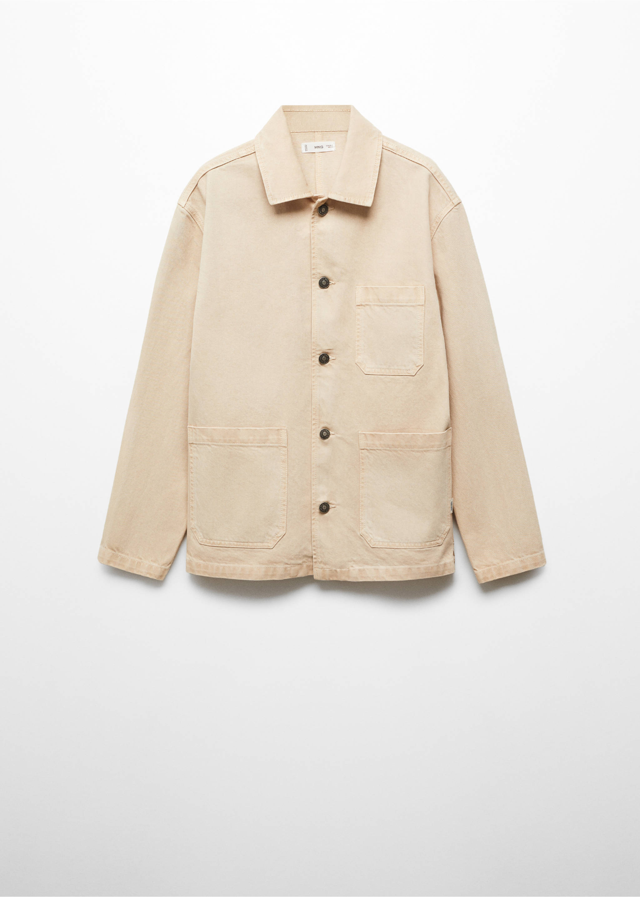 Överskjorta fickor - Artikel utan modell, Beige. Ref: 67040676-00.