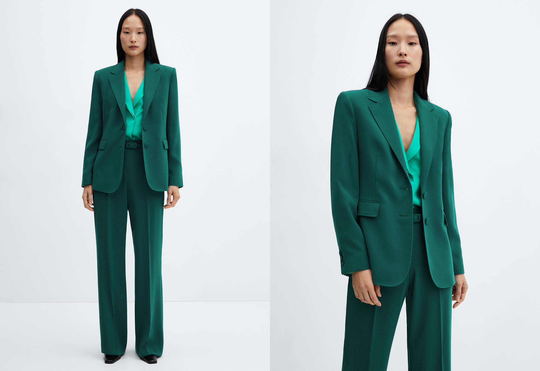 Straight-fit suit jacket - Panoramic plane