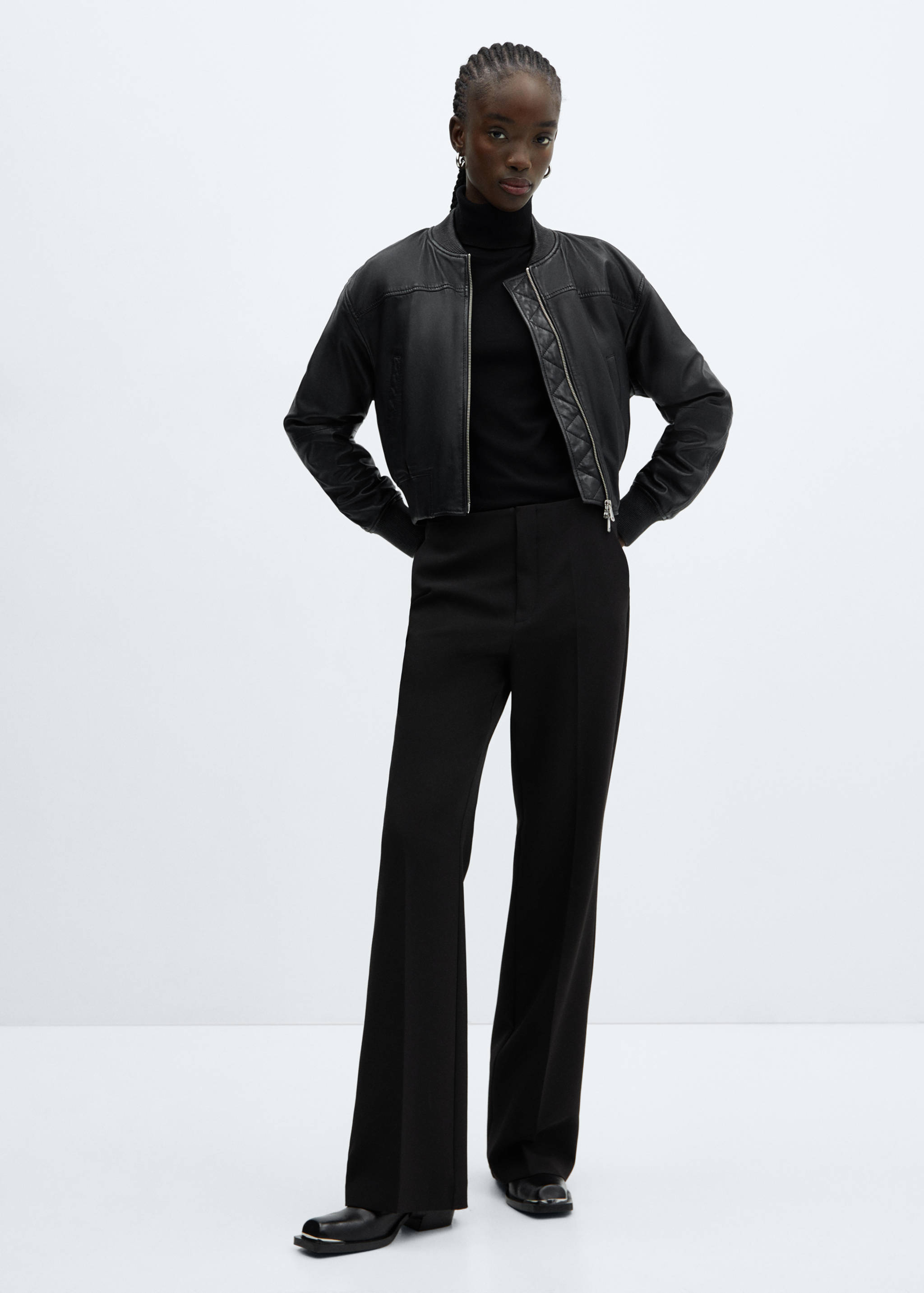 Caçadora bomber pell - Pla general