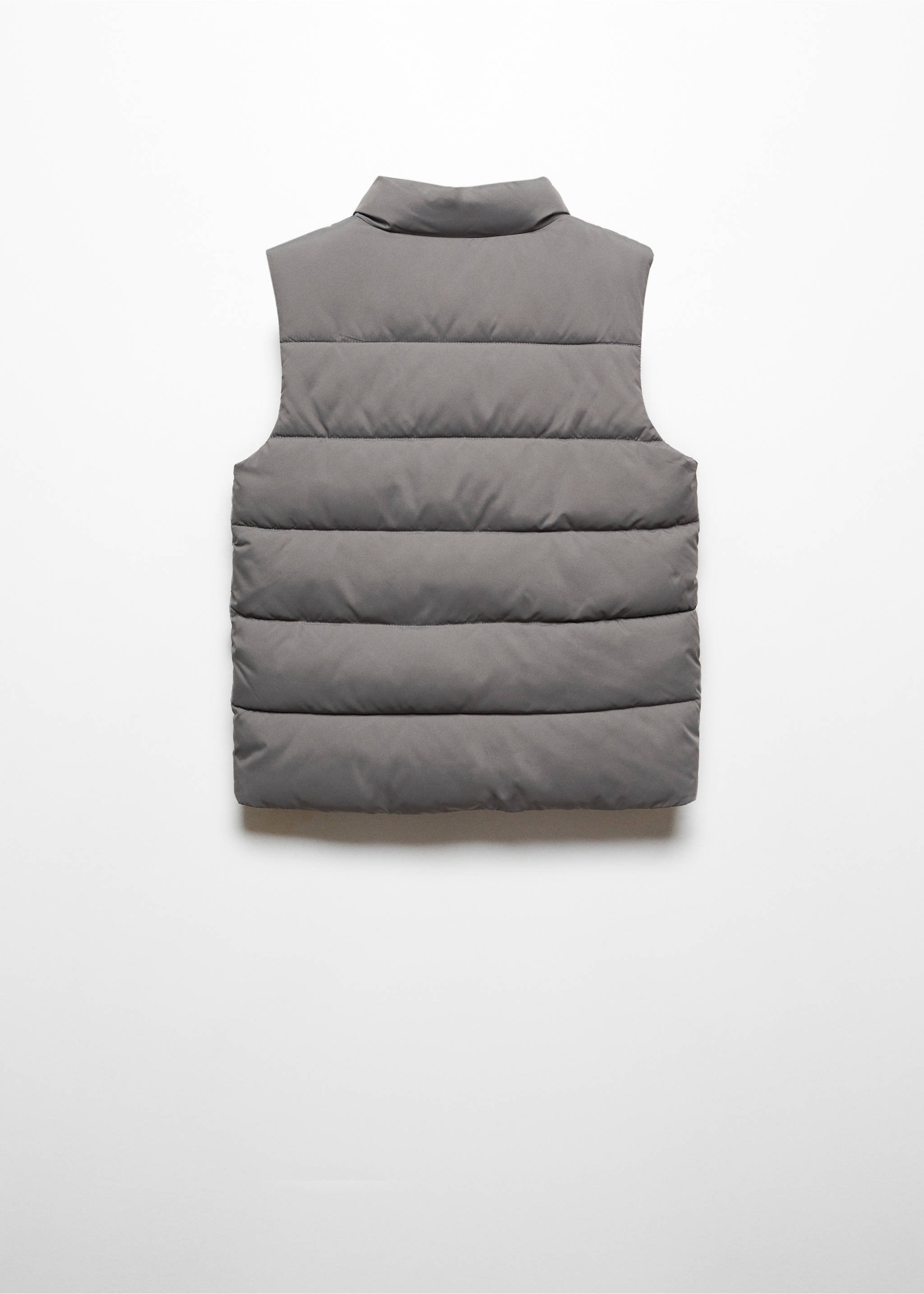 Quilted gilet - Reverse of the article, Mint Green. Ref: 67042009-00.