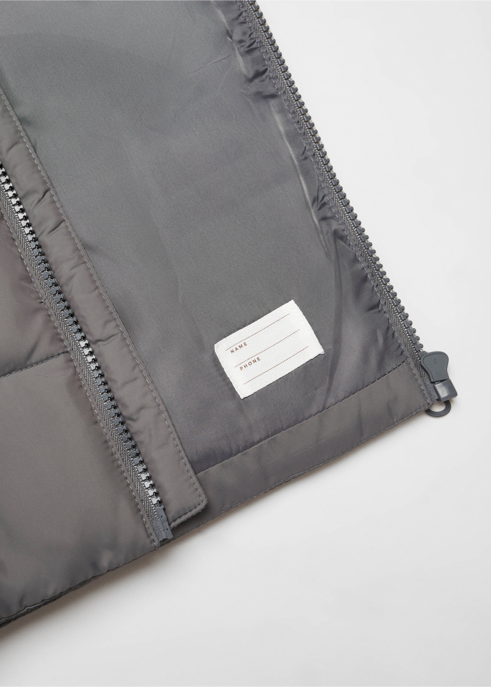 Quilted gilet - Details of the article 8, Mint Green. Ref: 67042009-00.