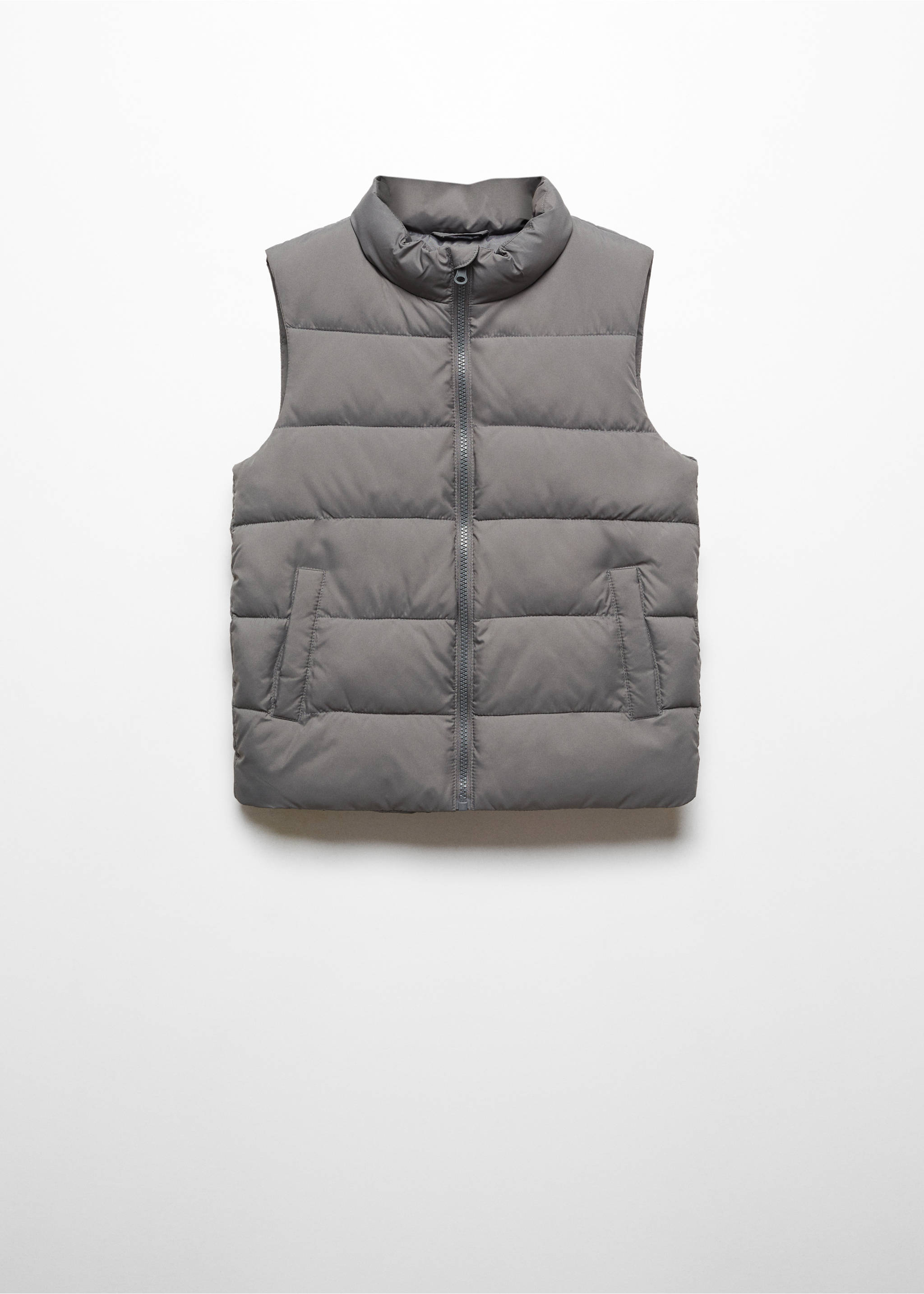 Quilted gilet - Article without model, Mint Green. Ref: 67042009-00.