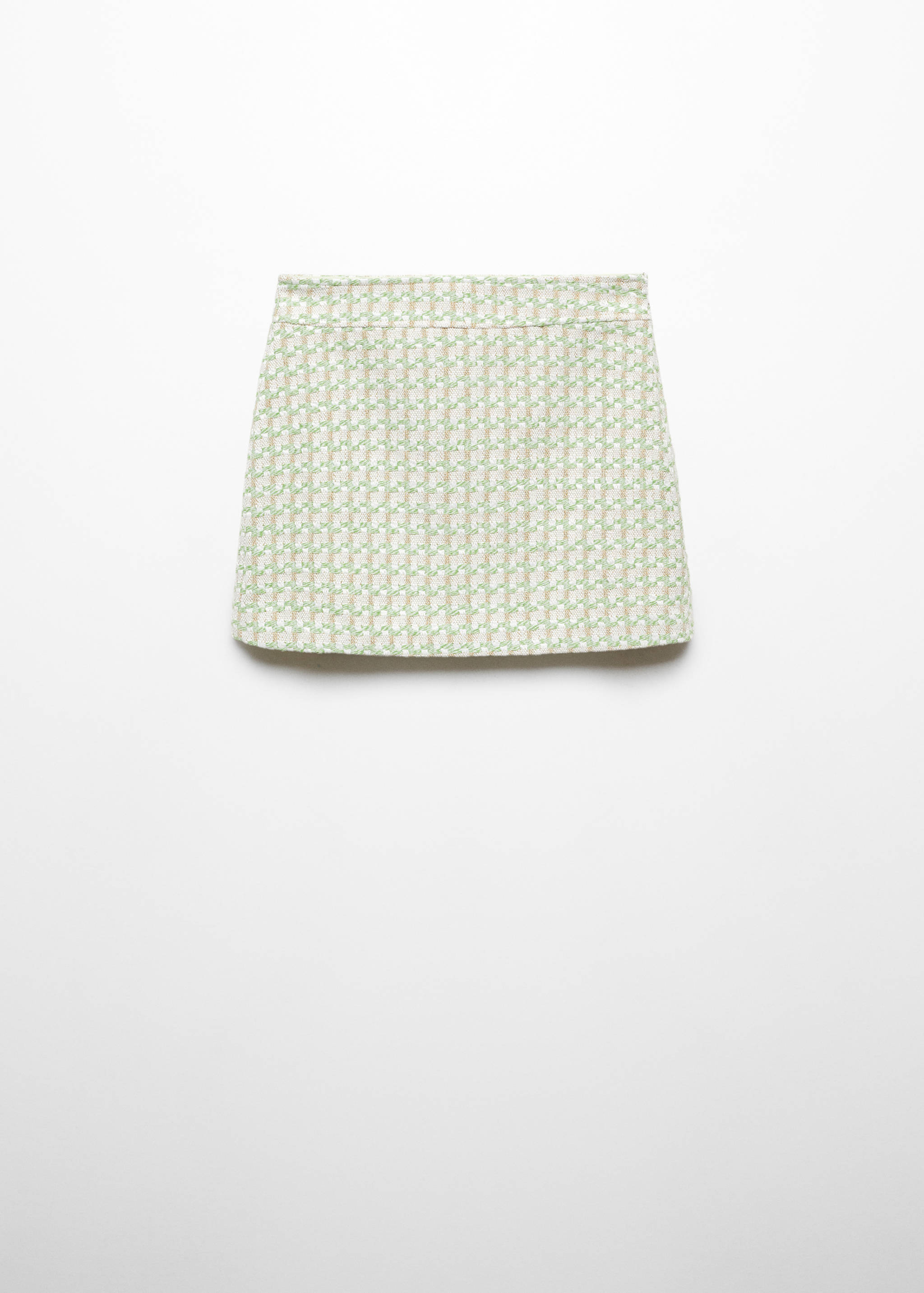 Check tweed miniskirt - Article without model