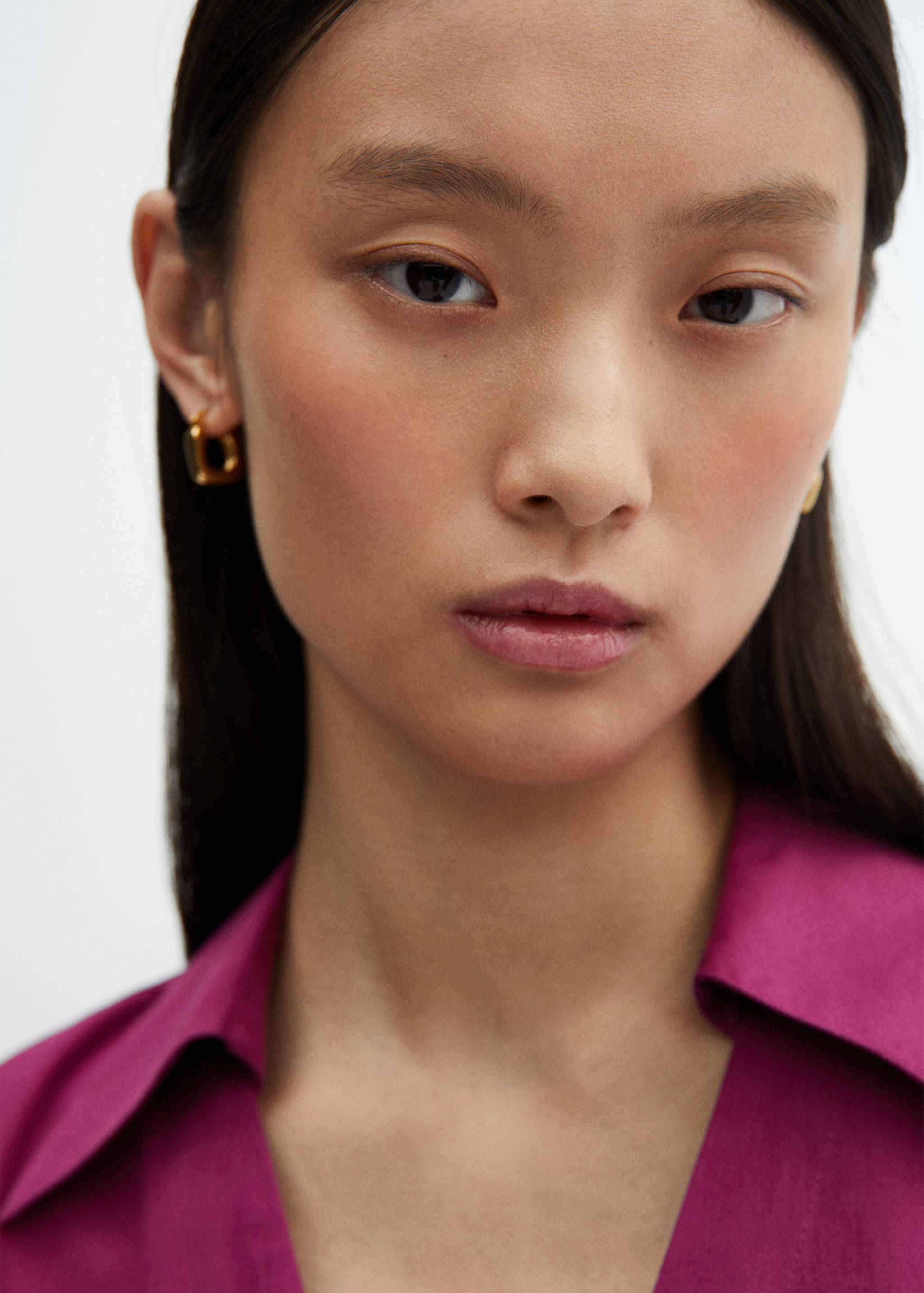 Shirt dress with lace design - Details of the article 1