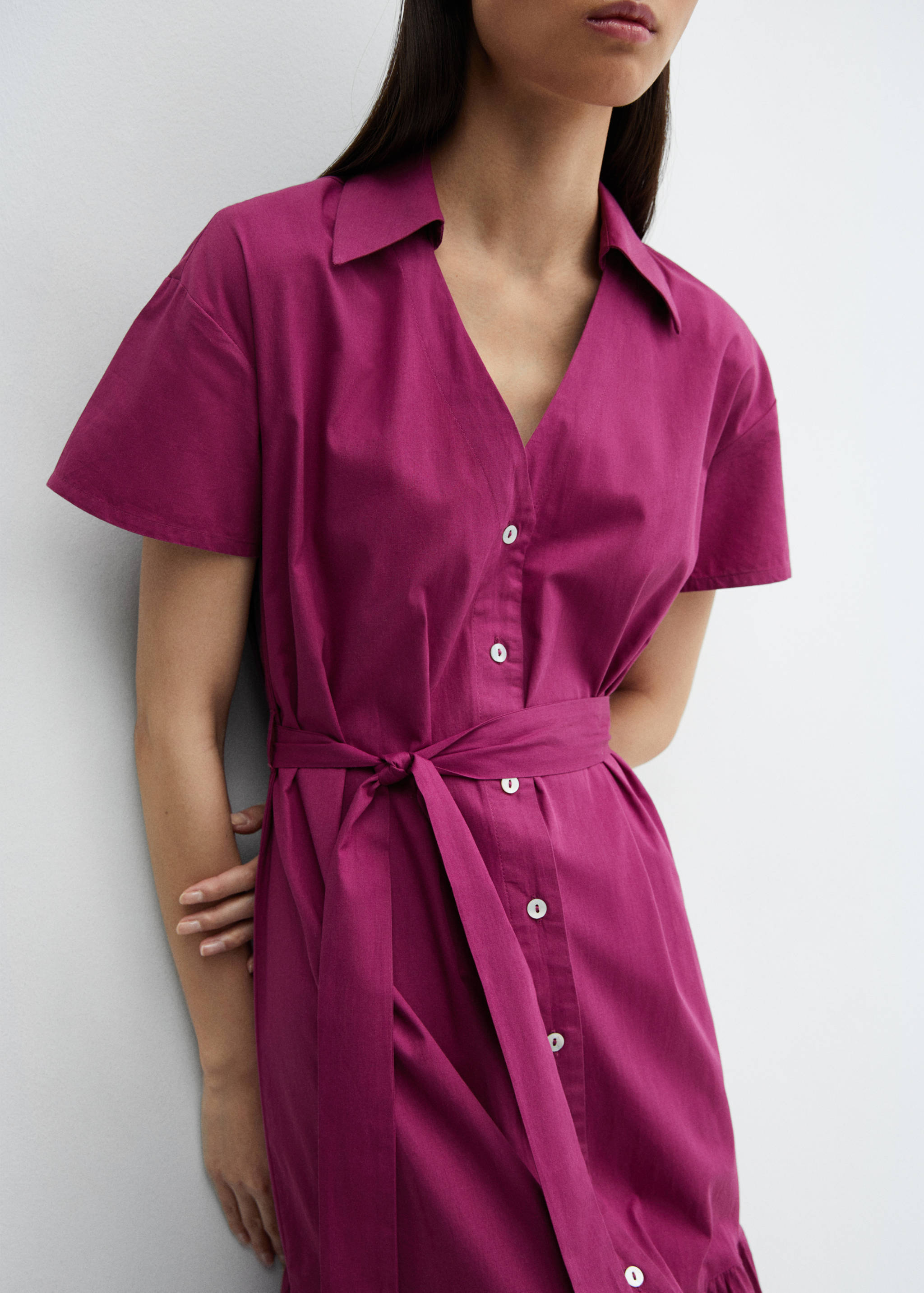 Shirt dress with lace design - Details of the article 6