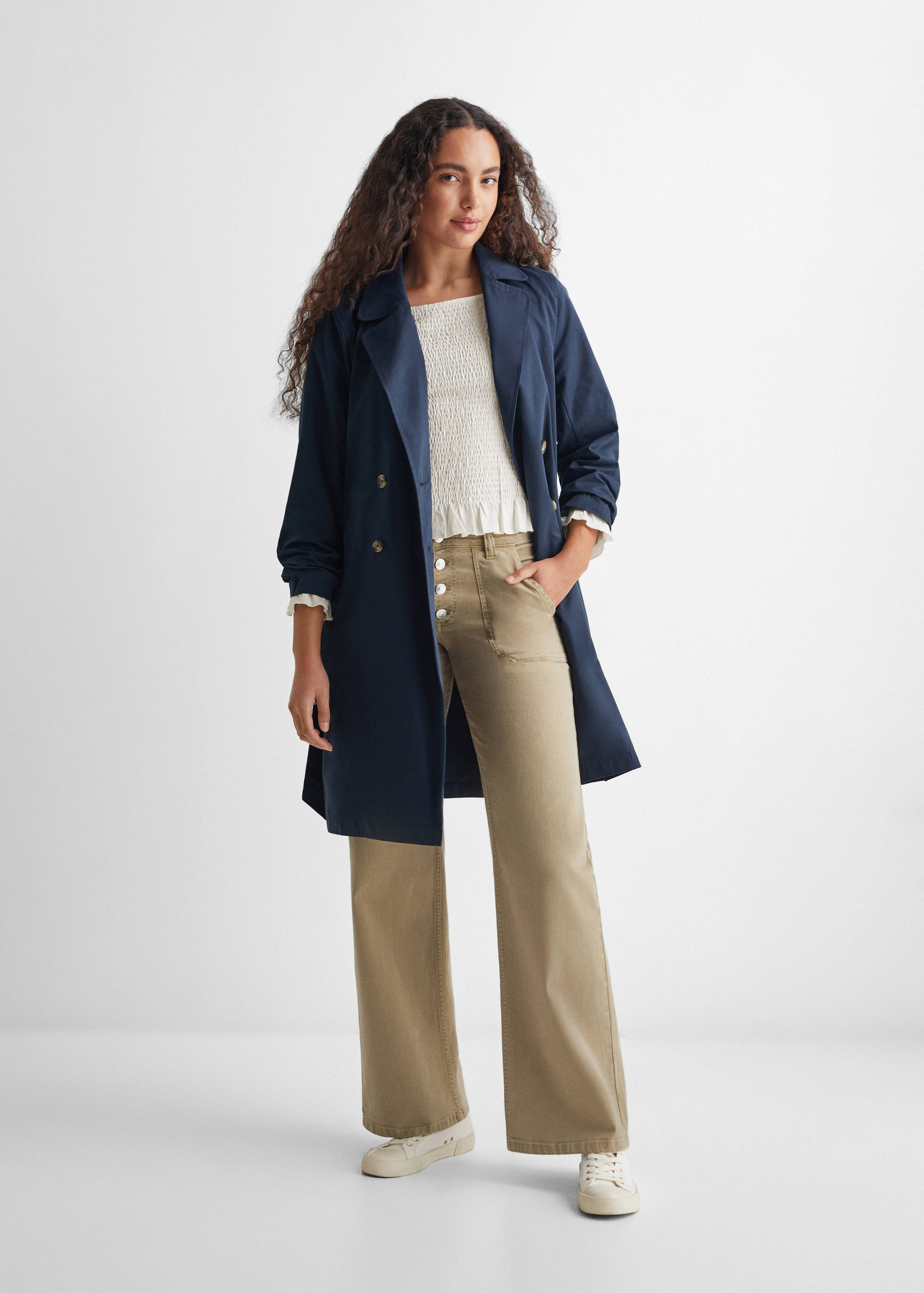 T-shirt froncé manches longues - Plan général