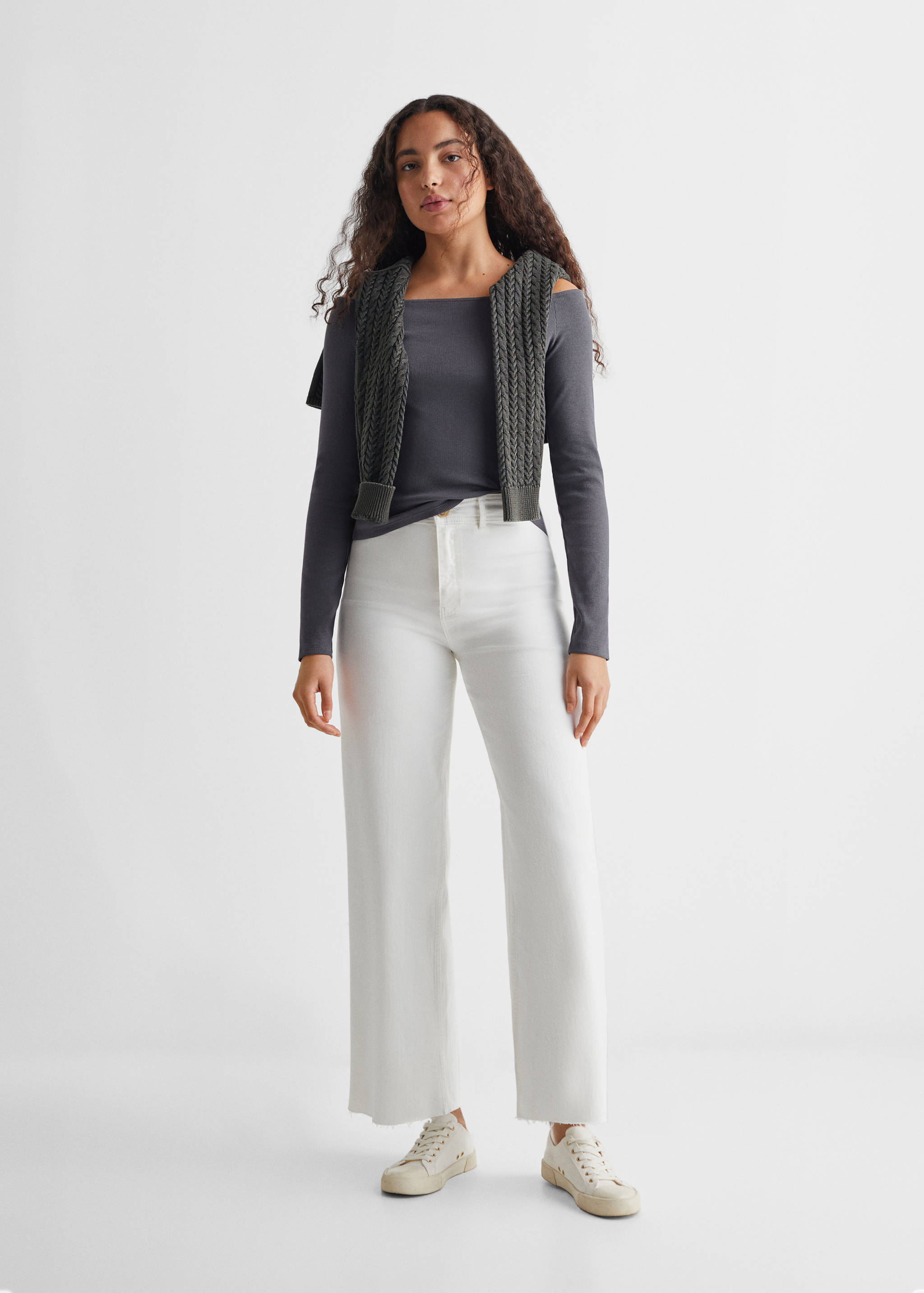 Samarreta canalé espatlles descobertes - Pla general