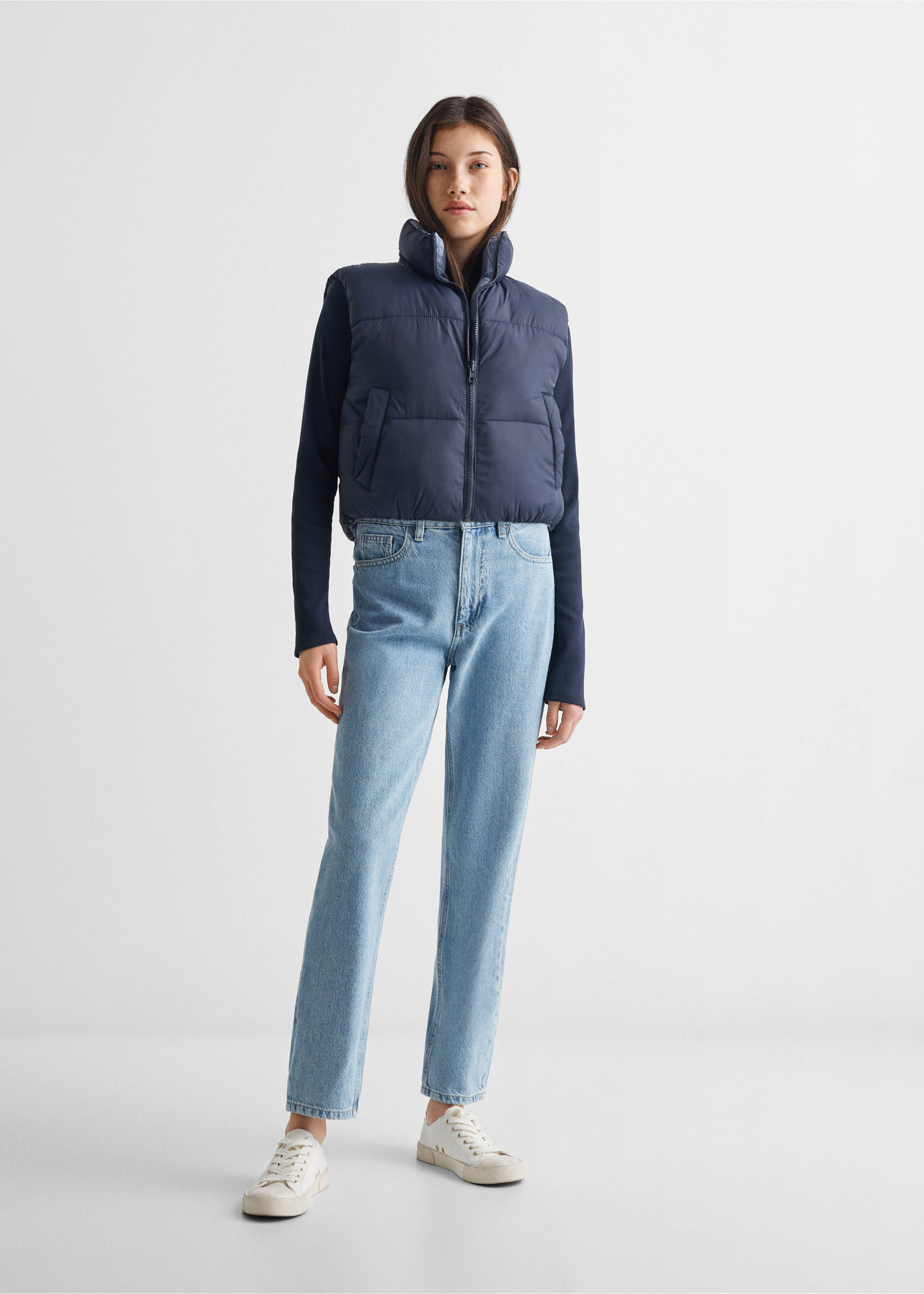 Reversible quilted gilet - General plane, Sky Blue. Ref: 67042912-00.