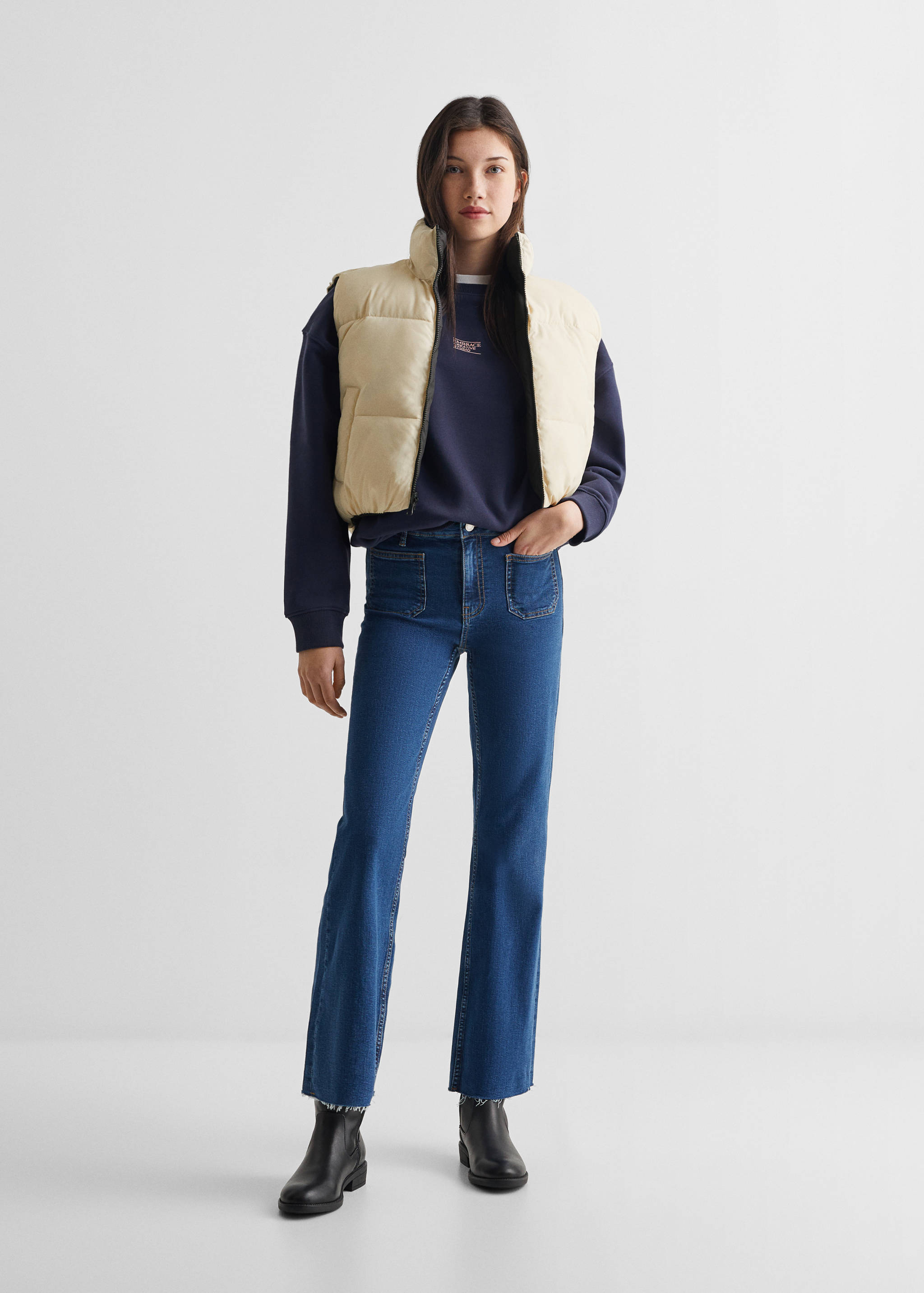 Gilet matelassé réversible - Plan général