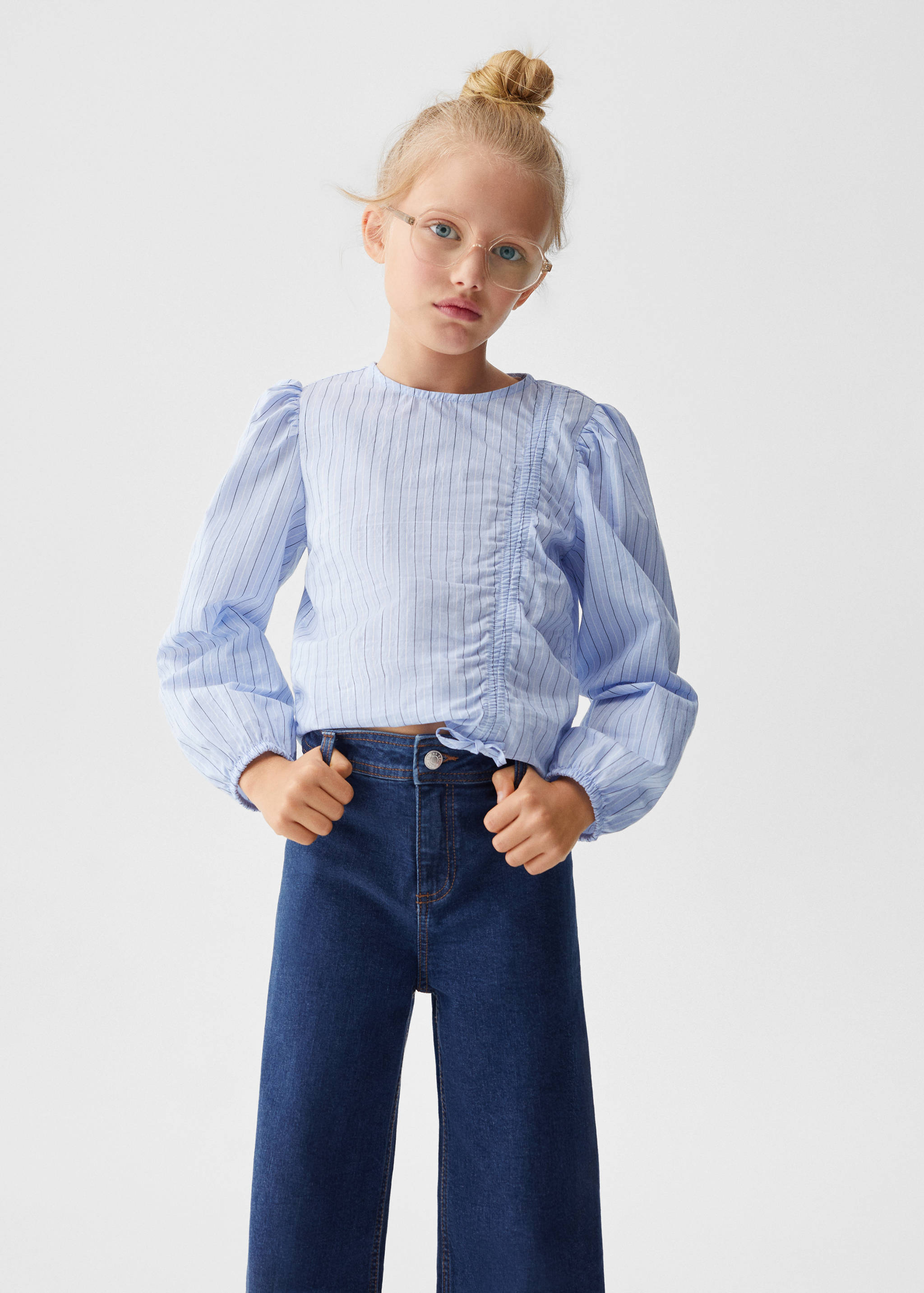 Taillenhohe Culotte-Jeans - Mittlere Ansicht