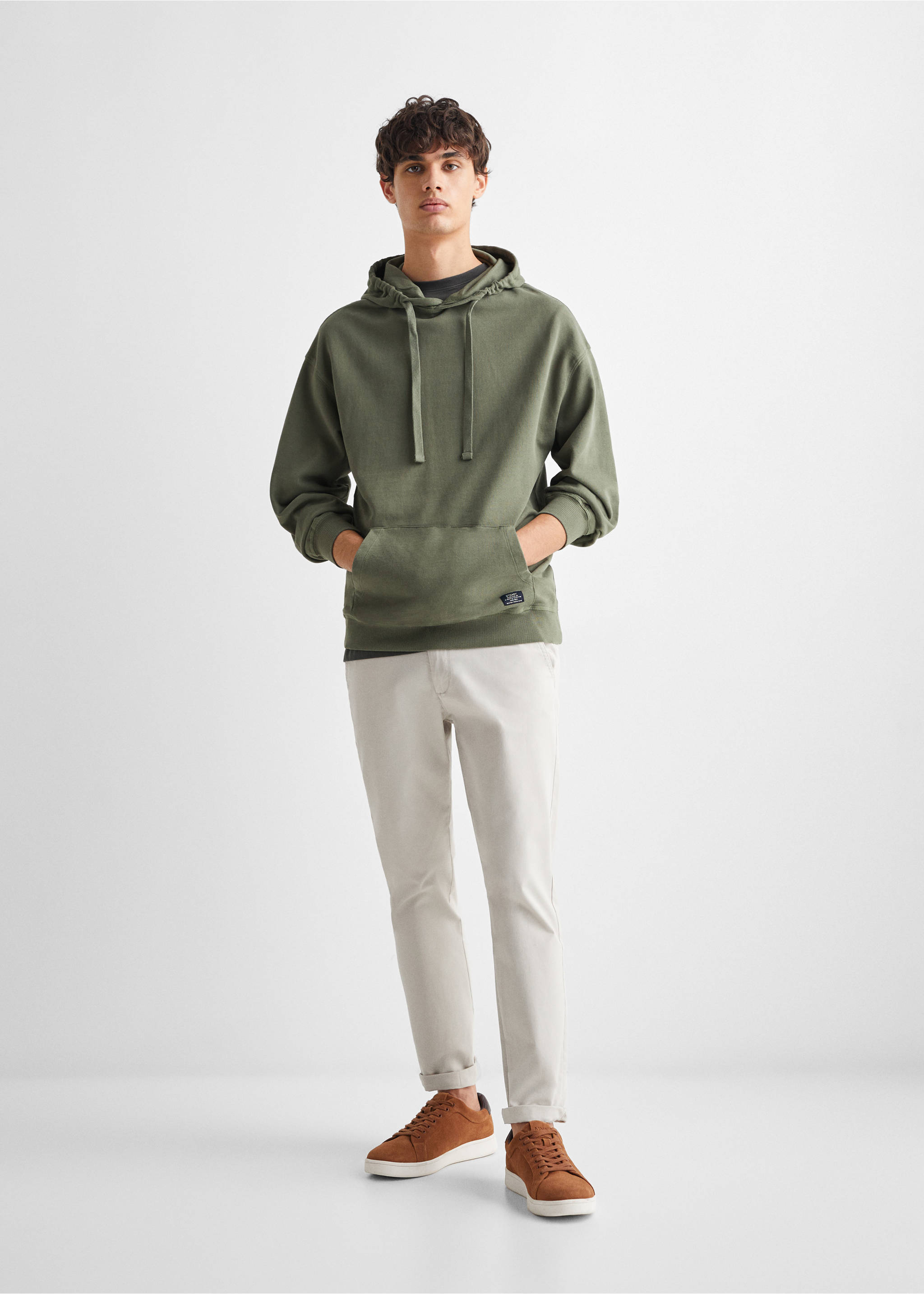 Unisex-Kapuzensweatshirt - Allgemeine Ansicht, Grün. Ref: 67042914-00.