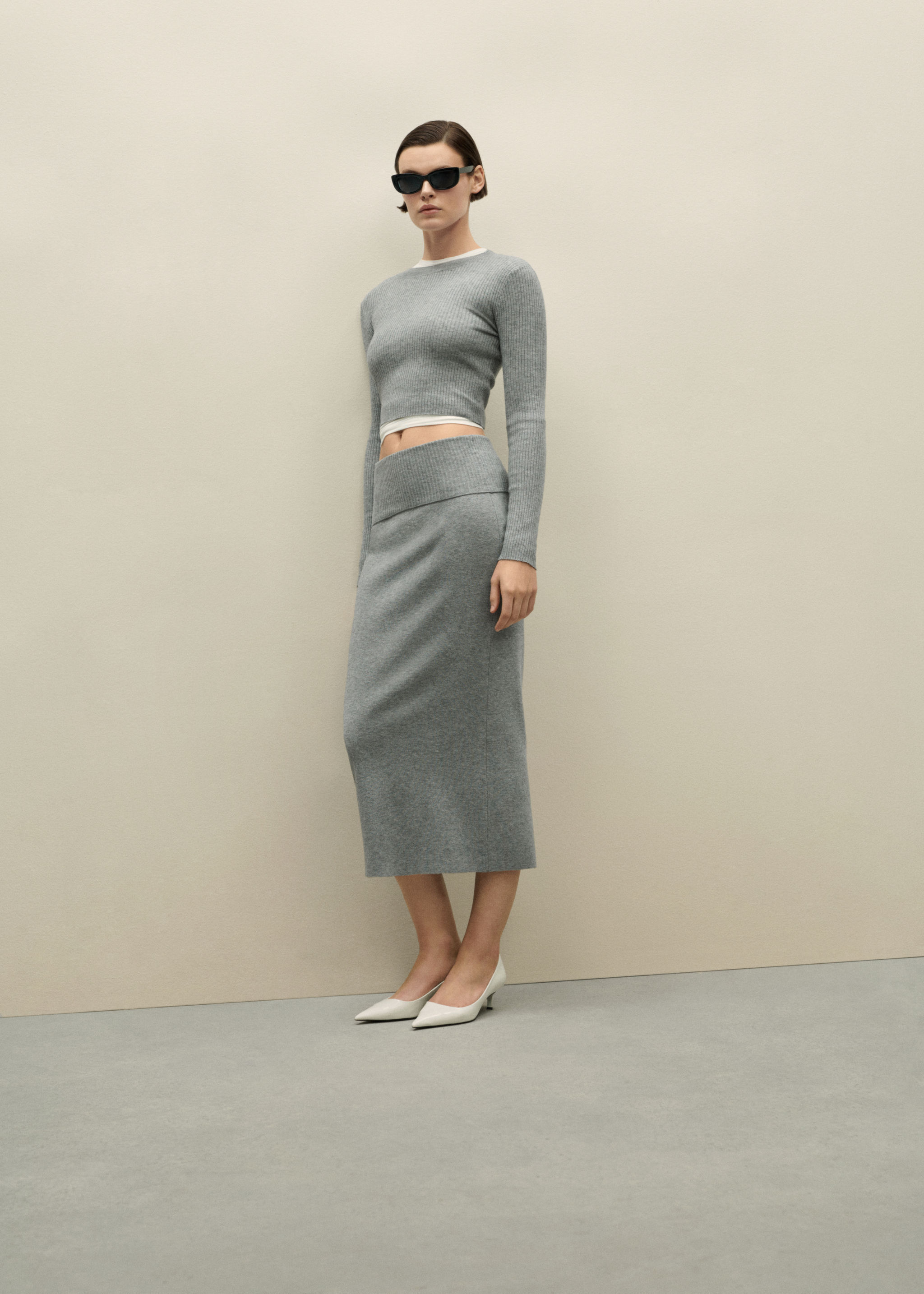 Long knitted skirt - Details of the article 6