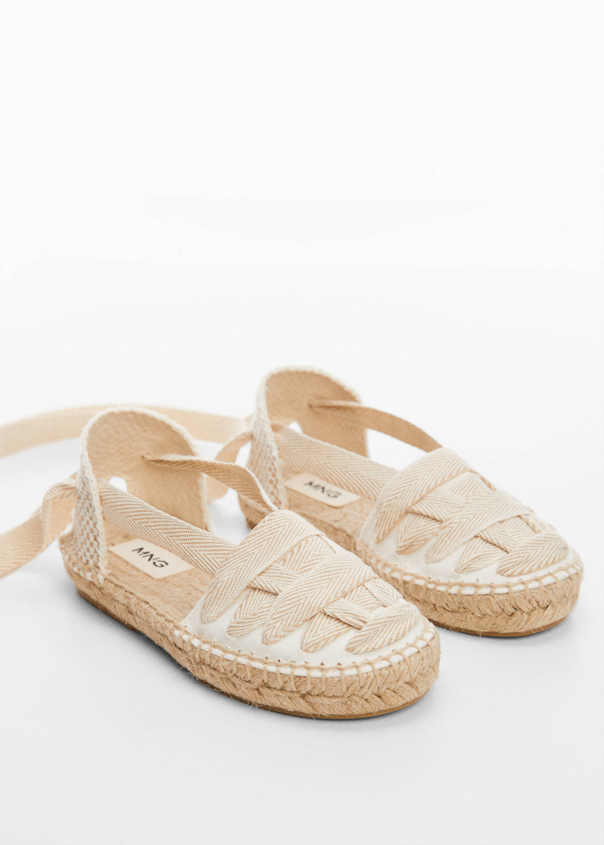 Espadrilles met strikken - Middenvlak