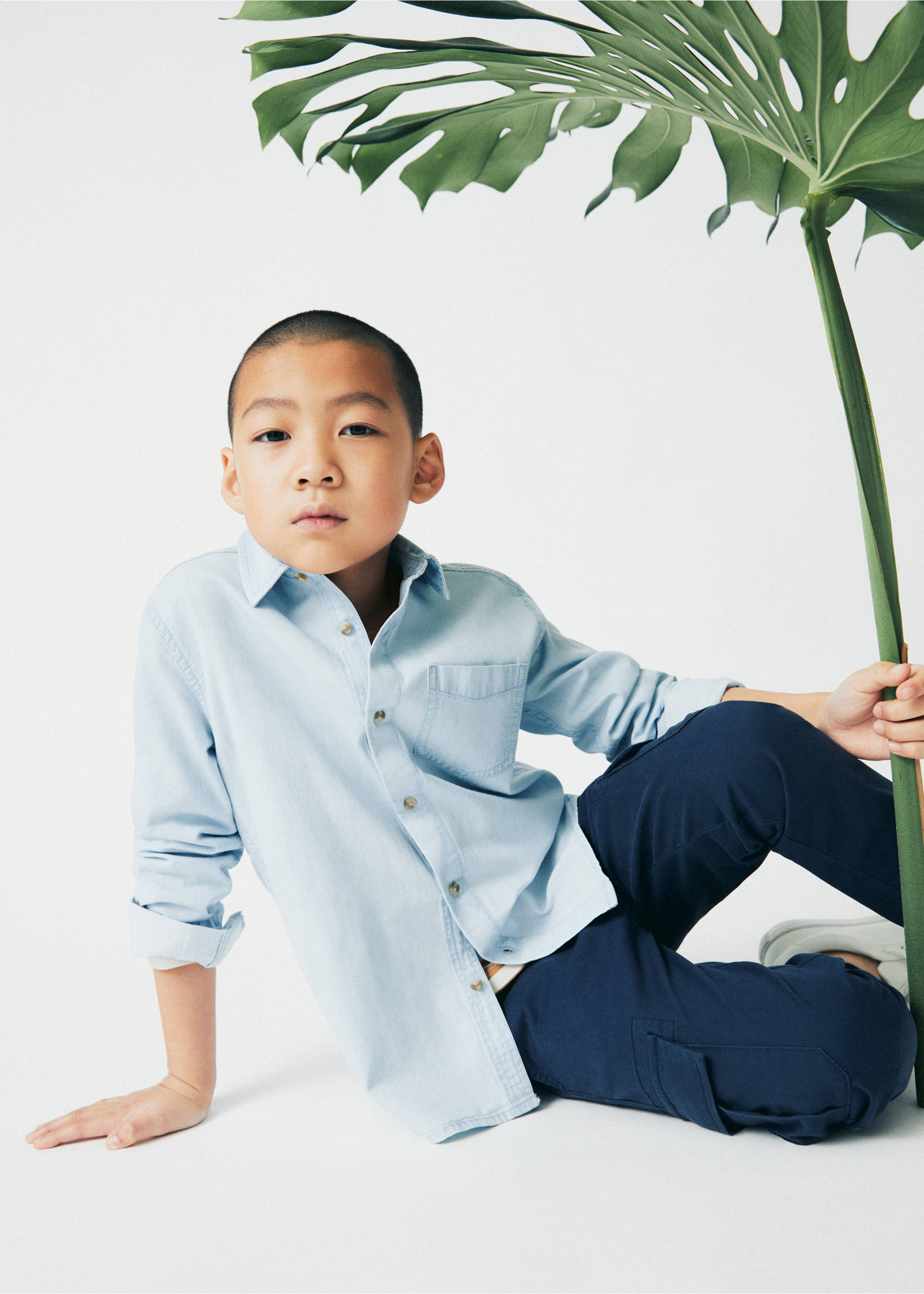Pocket denim shirt - General plane, Light Blue. Ref: 67043685-00.