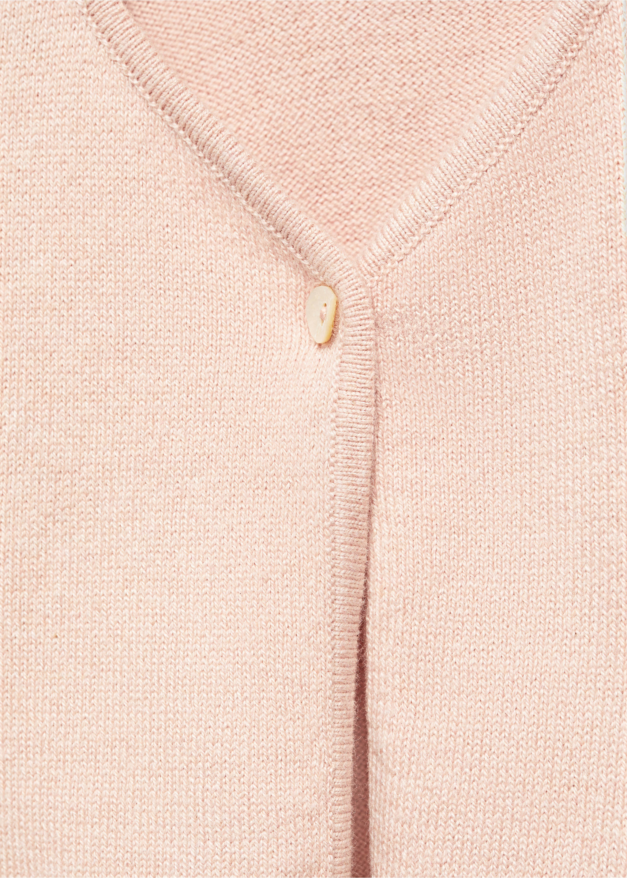 Cotton-blend cardigan - Details of the article 8, Pink. Ref: 67043691-00.