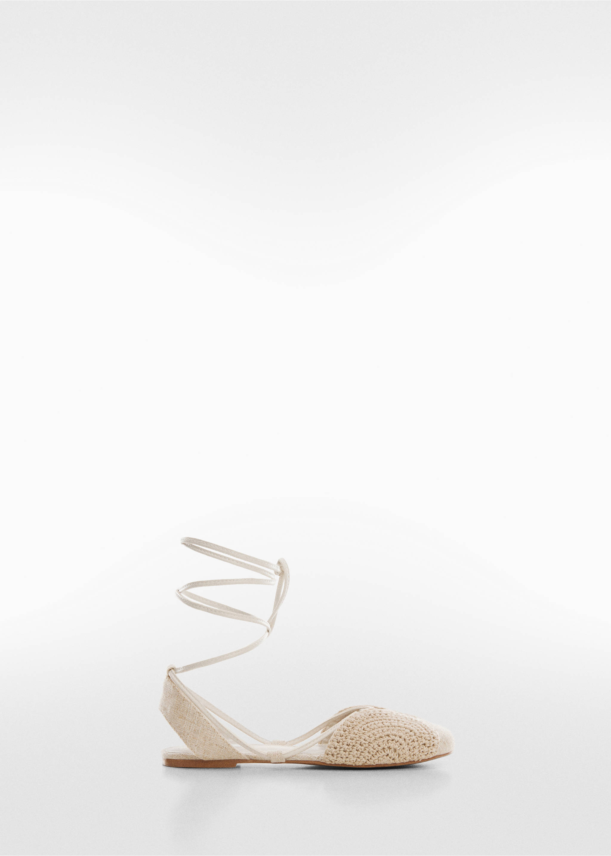 Flat strips shoes - Article without model, Sand. Ref: 67044016-00.