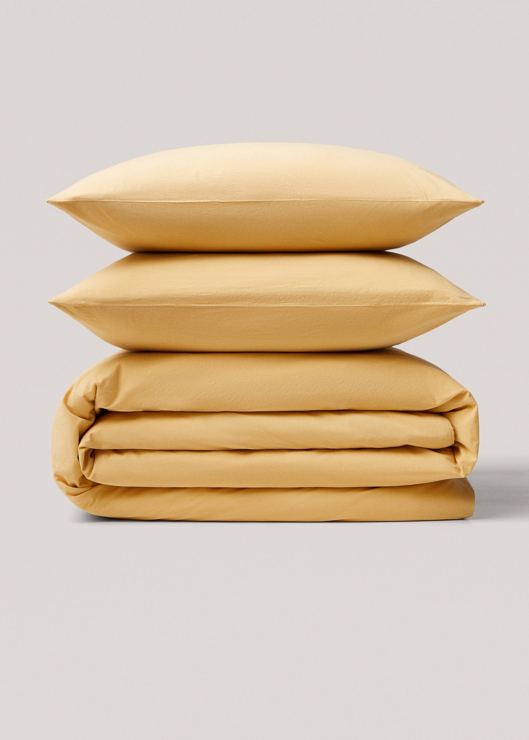 Washed cotton duvet cover for single bed - Article without model