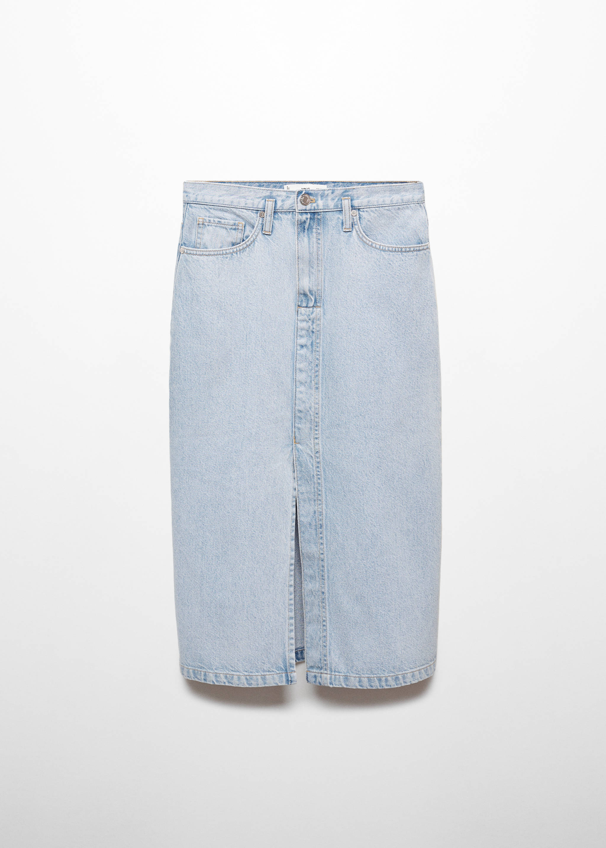 Denim midi-skirt - Article without model