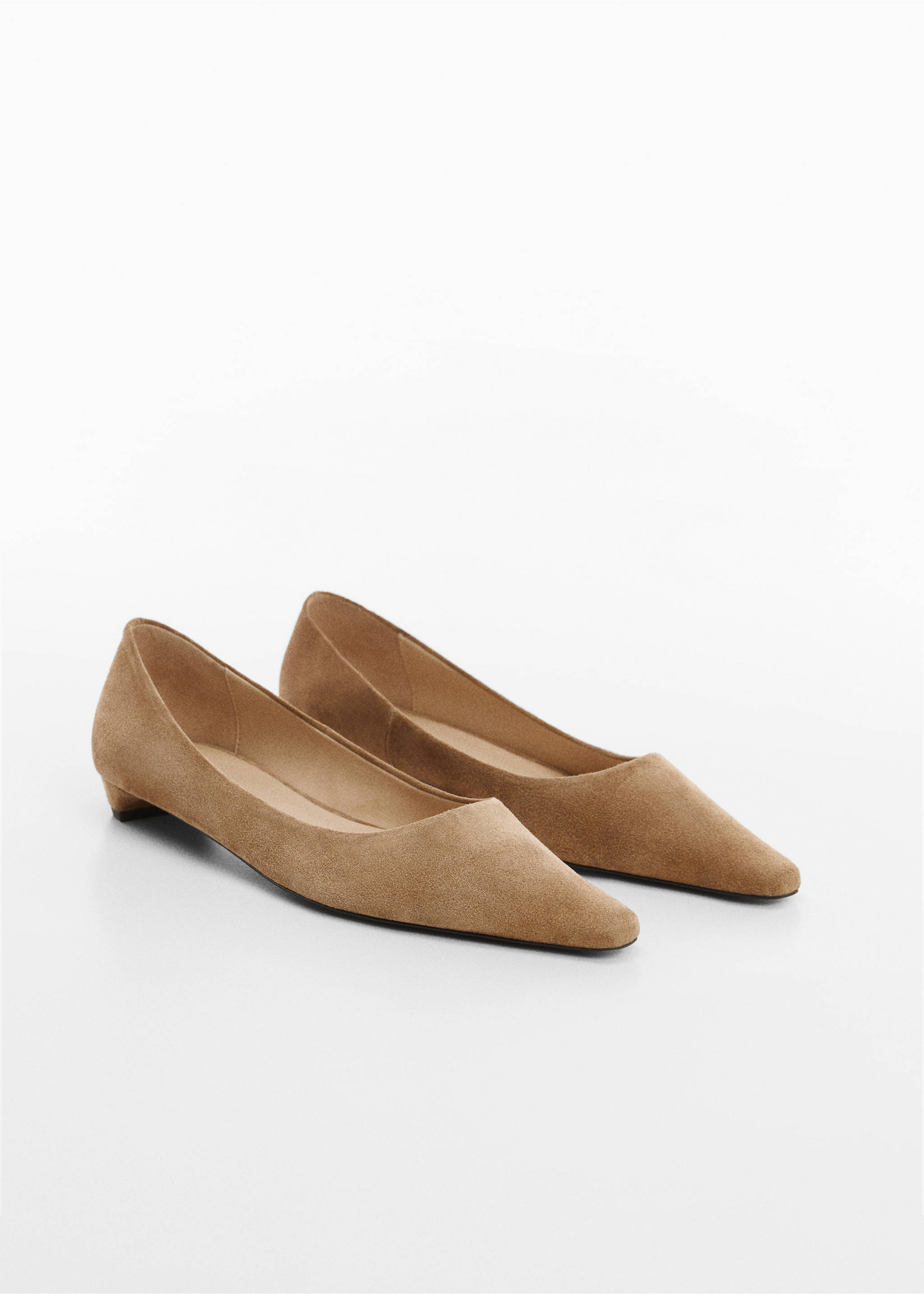 Pointed toe leather shoes - Medium plane, Sand. Ref: 67044026-00.