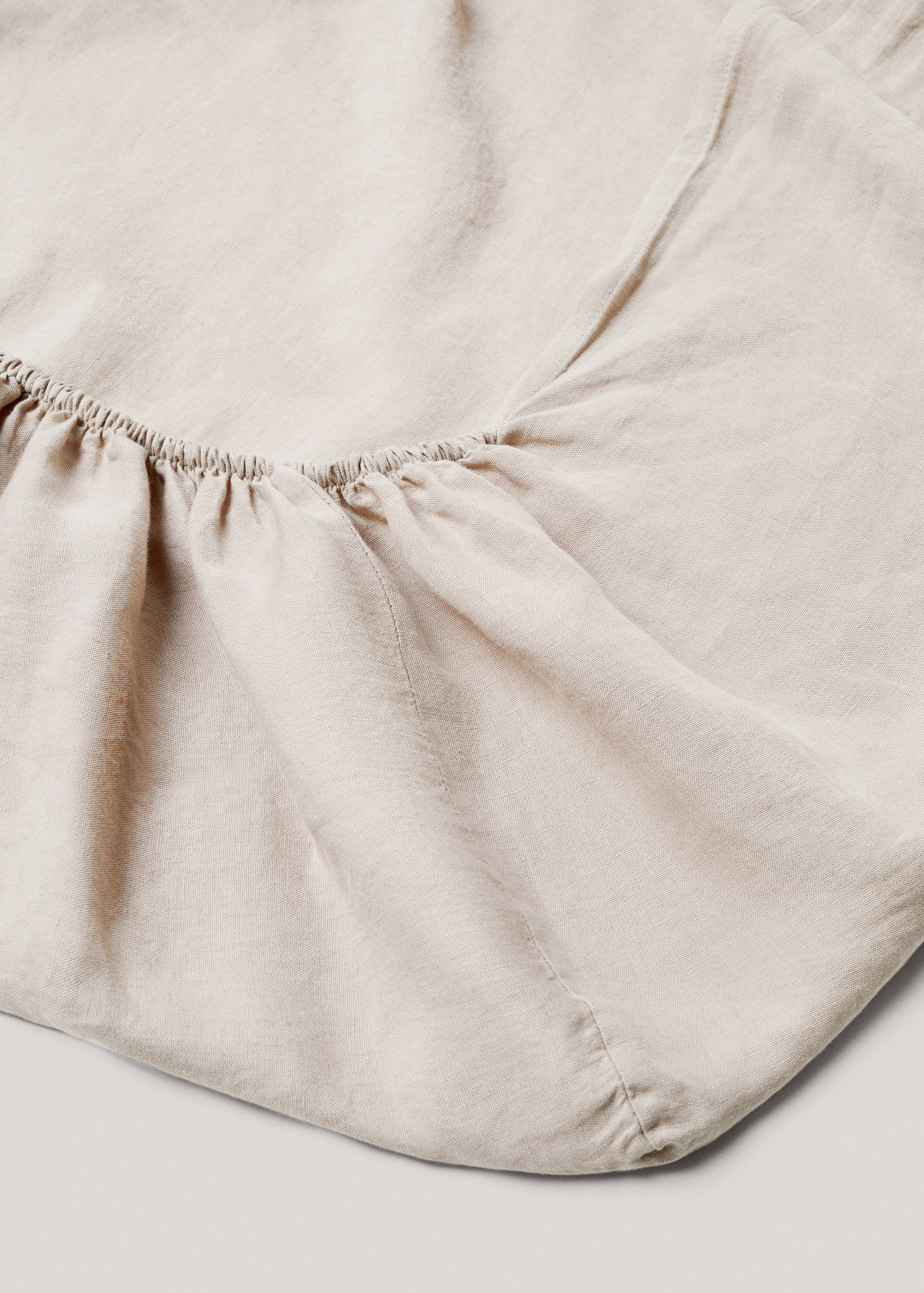 100% linen fitted sheet for single bed - Details of the article 1