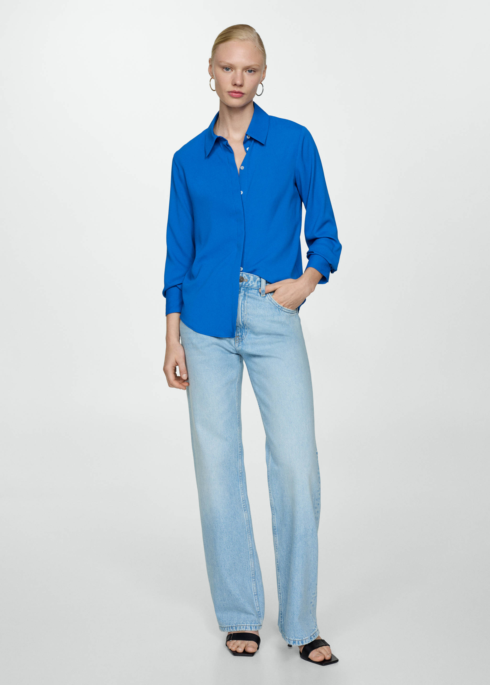 Camisa fluida regular fit - Plano geral