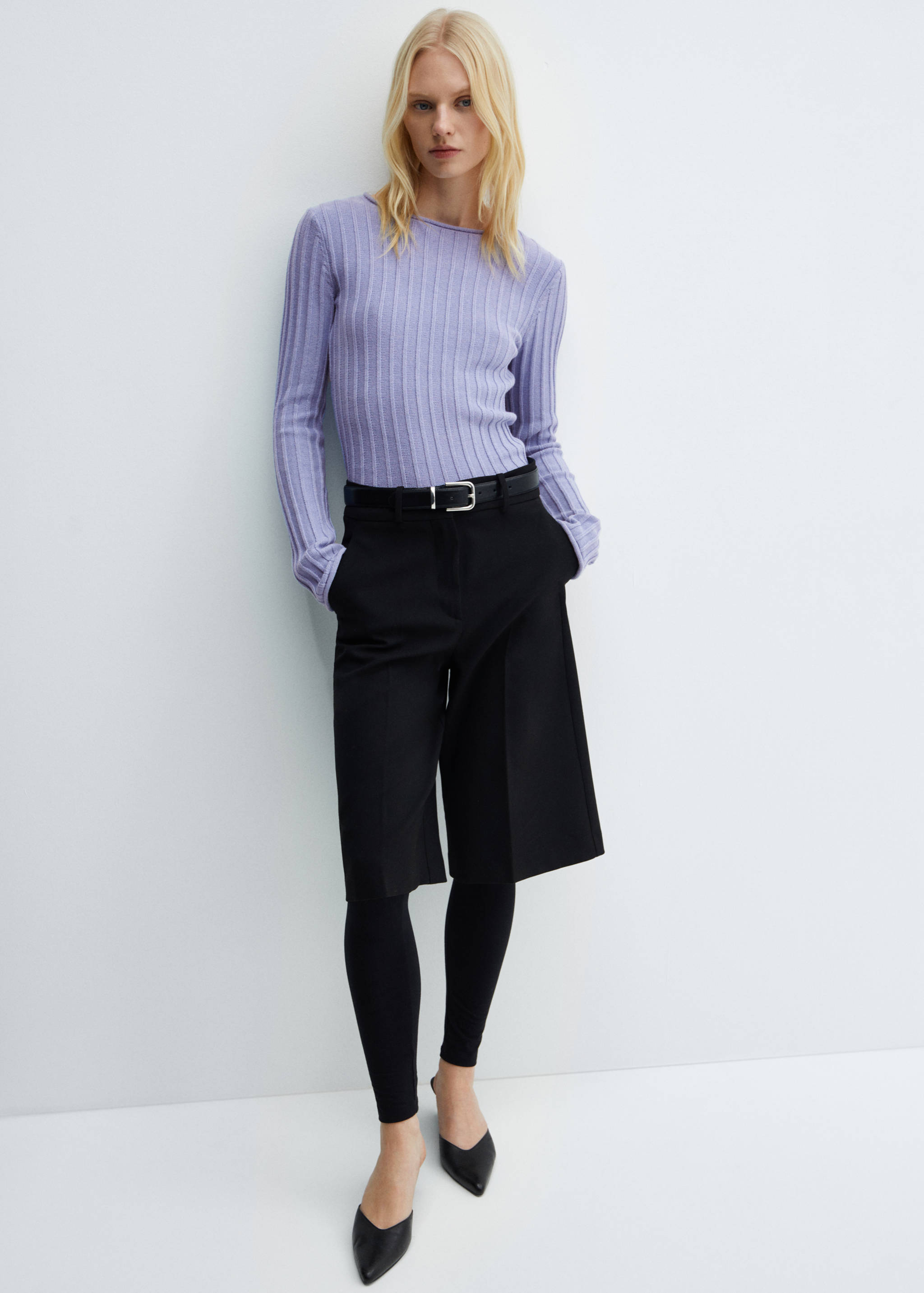 Ribbed knit sweater - Details of the article 2