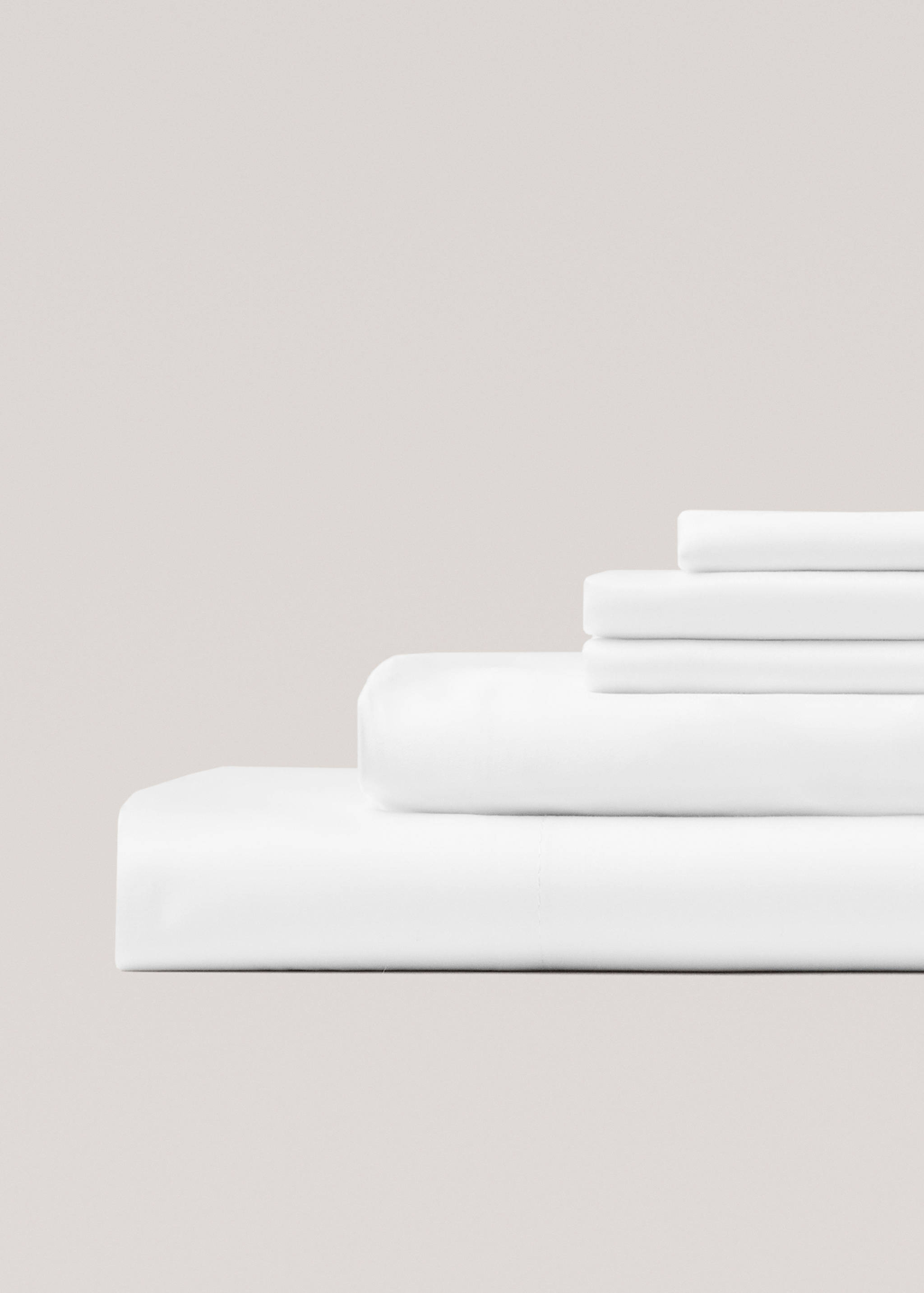 Satin fitted sheet for queen bed - Medium plane