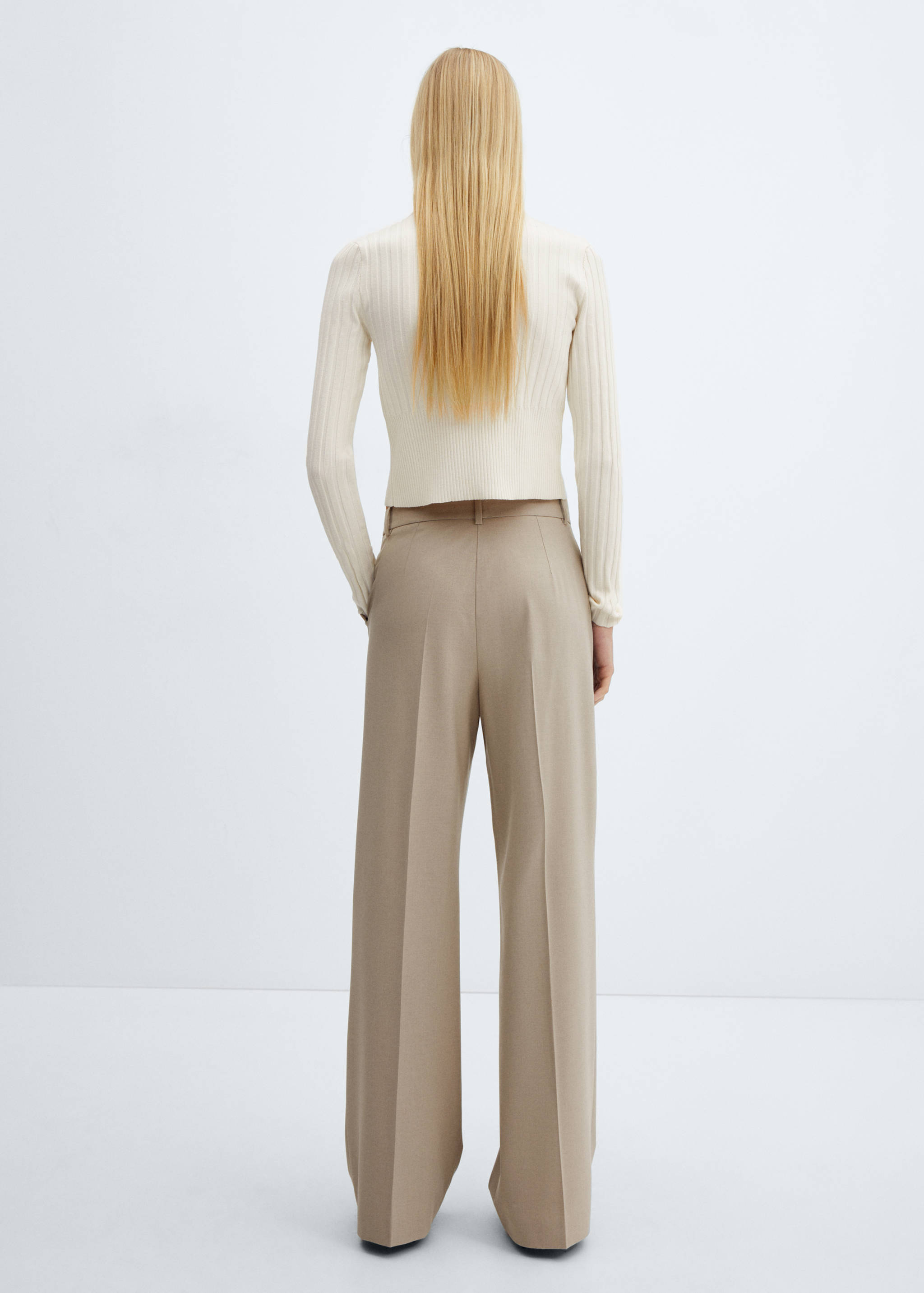 Crop vest met rits - Achterkant van het artikel