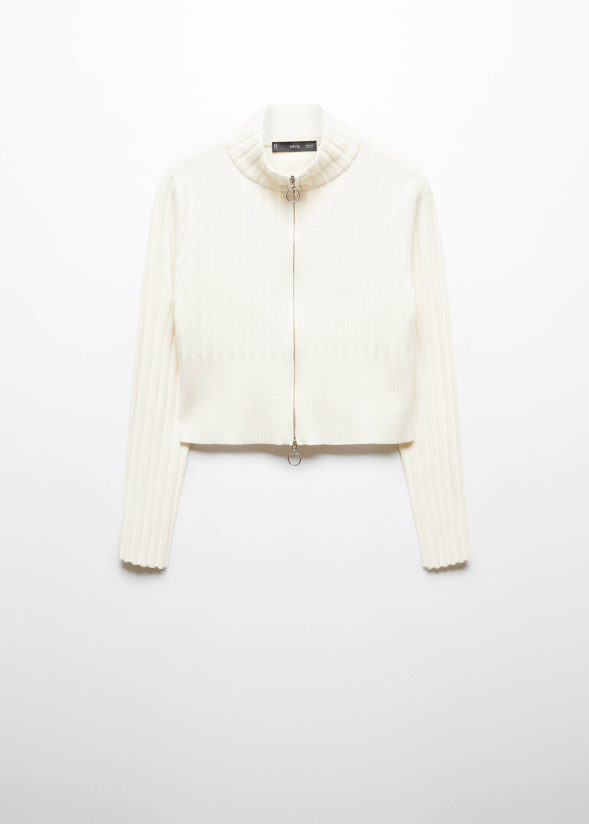 Cardigan crop fermeture Éclair - Article sans modèle
