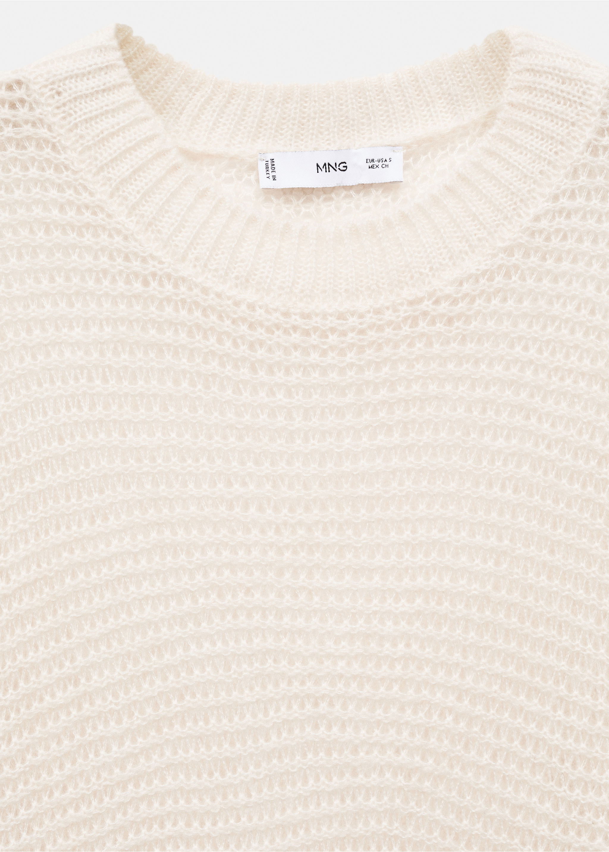 Oversized openwork sweater - Details of the article 8