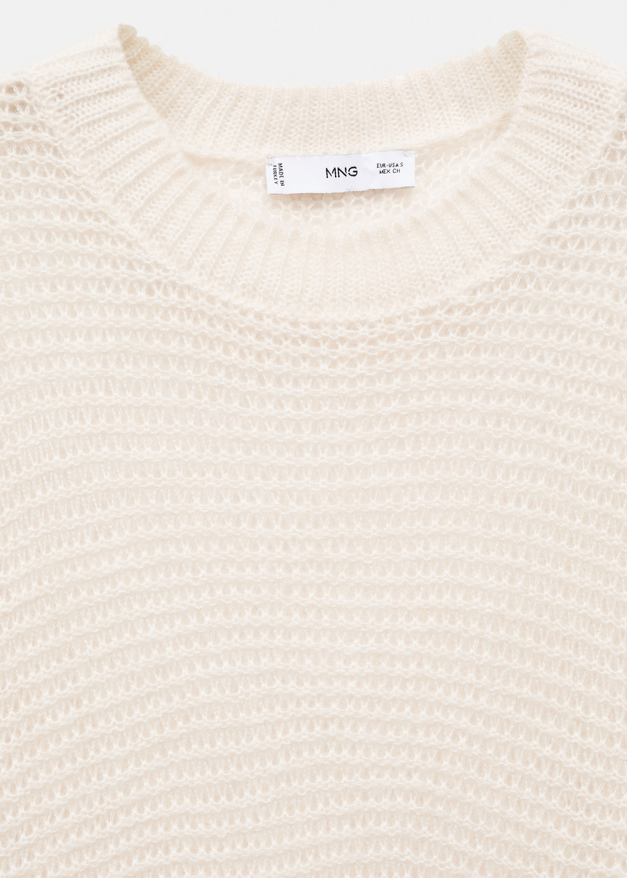 Oversized openwork sweater - Details of the article 8