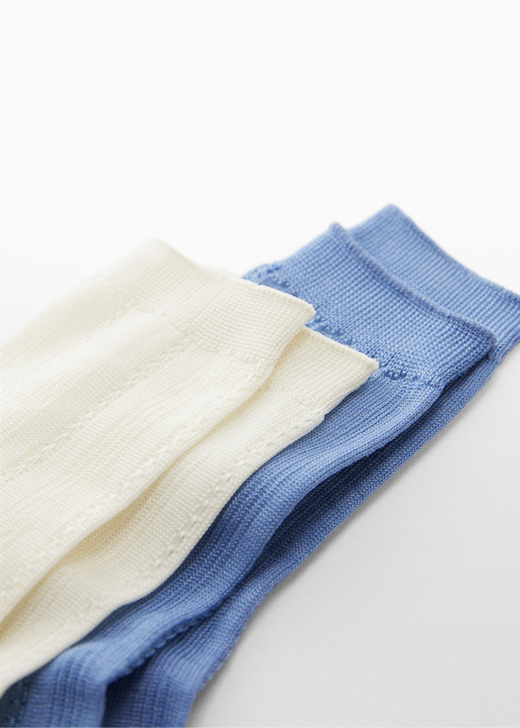 Pack 2 paires de chaussettes maille - Plan moyen