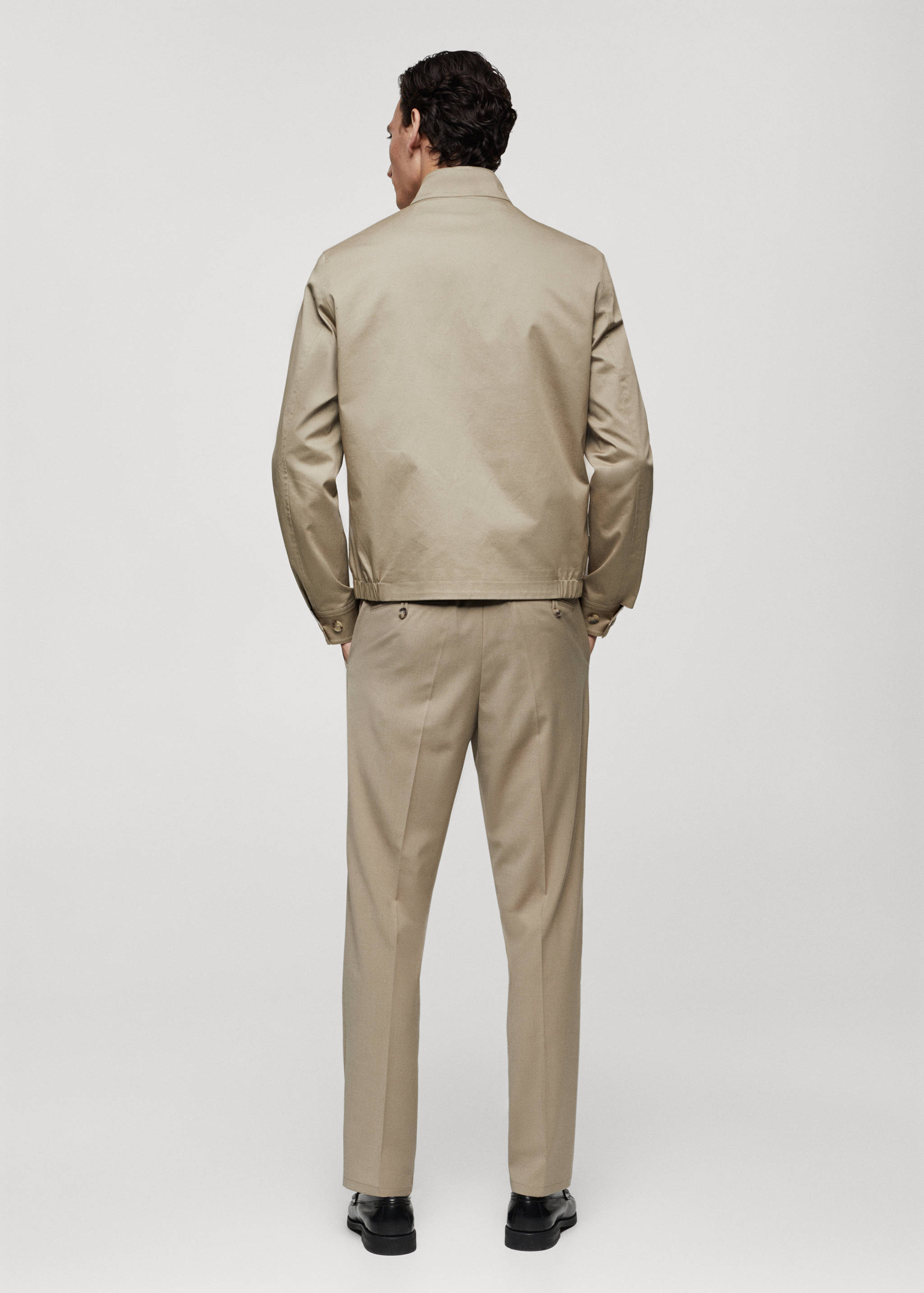 Chaqueta algodón cremallera - Reverso del artículo