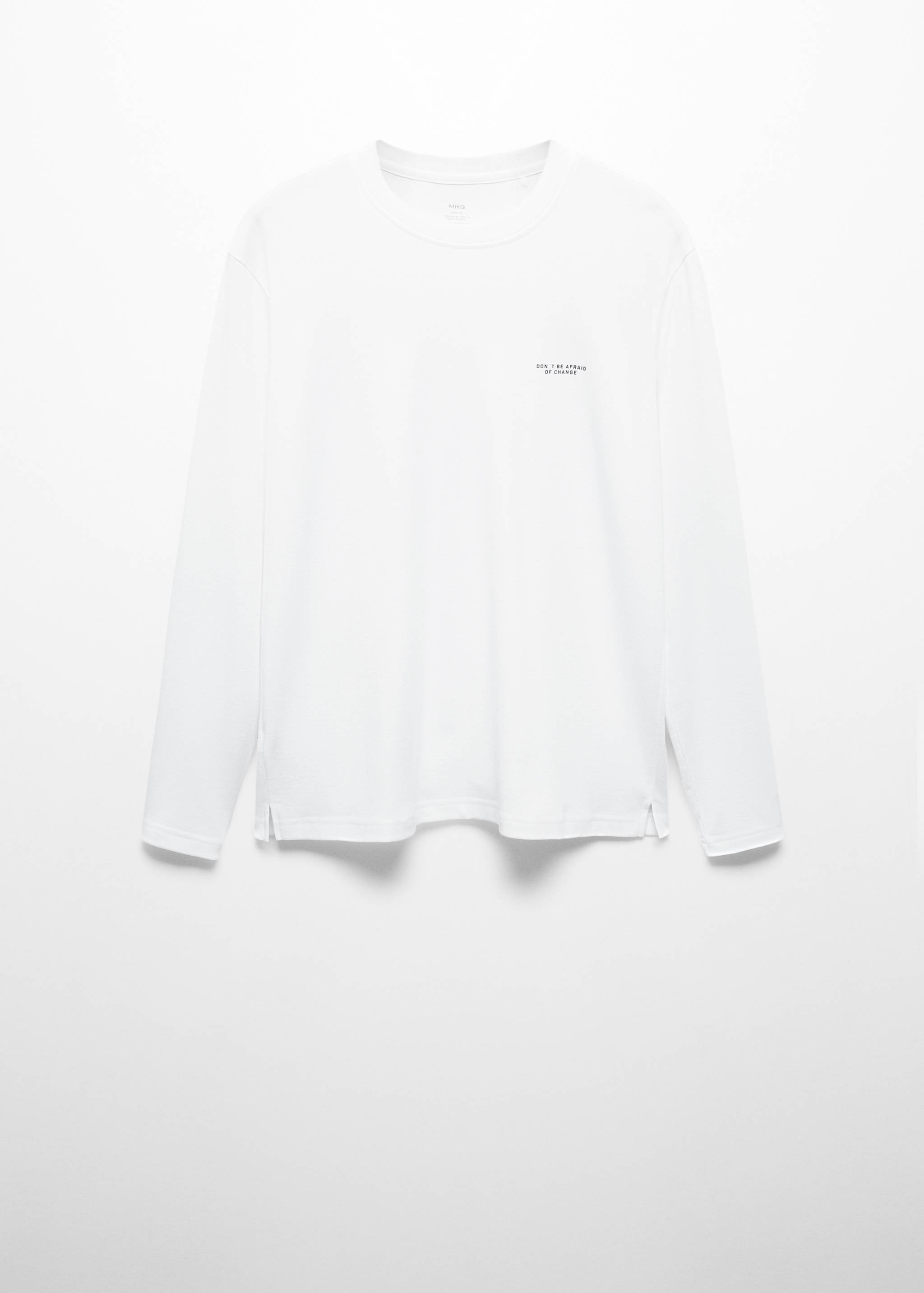 100% cotton t-shirt with printed detail - Article without model