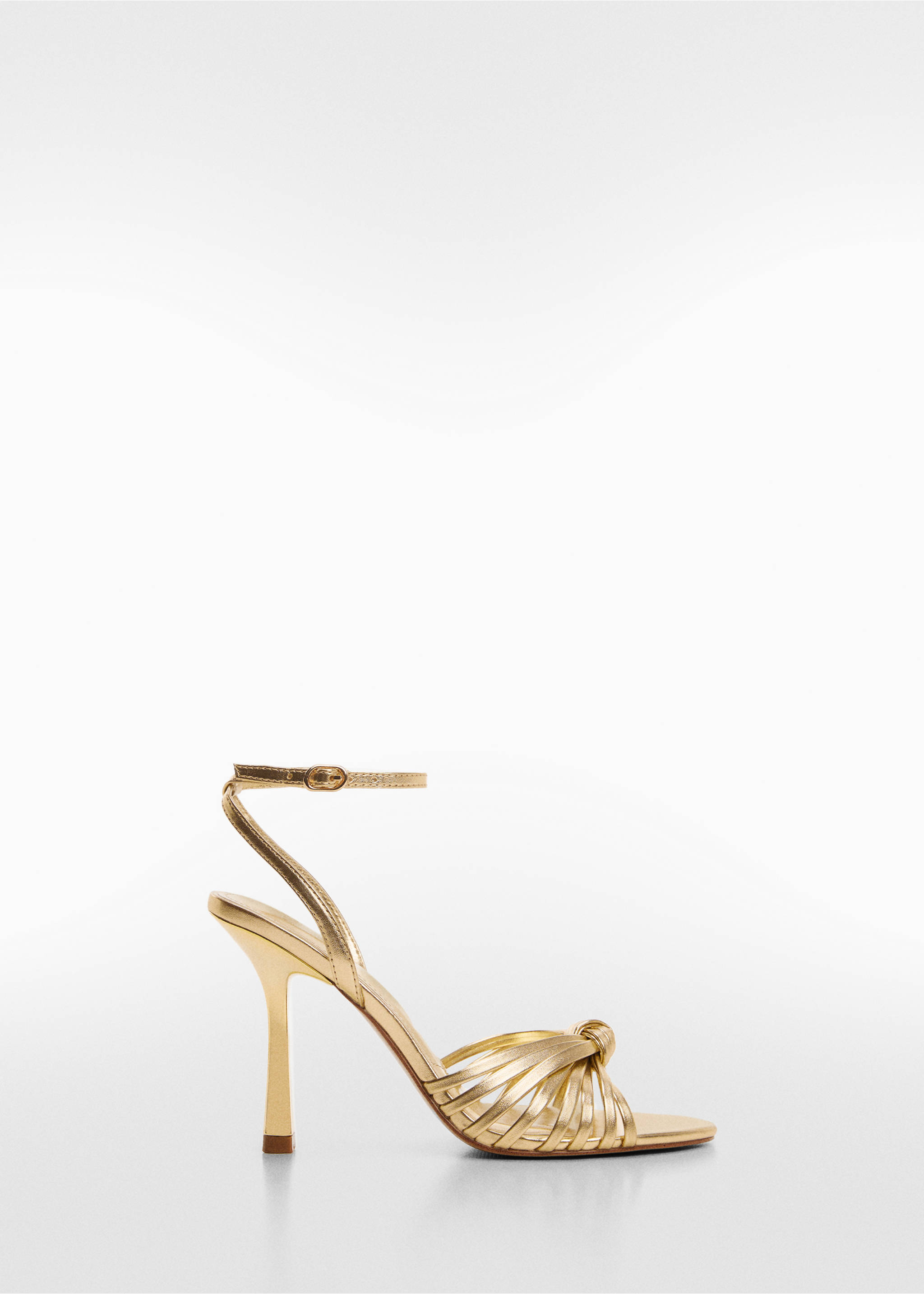 Strappy heeled sandals - Article without model, Gold. Ref: 67044456-00.