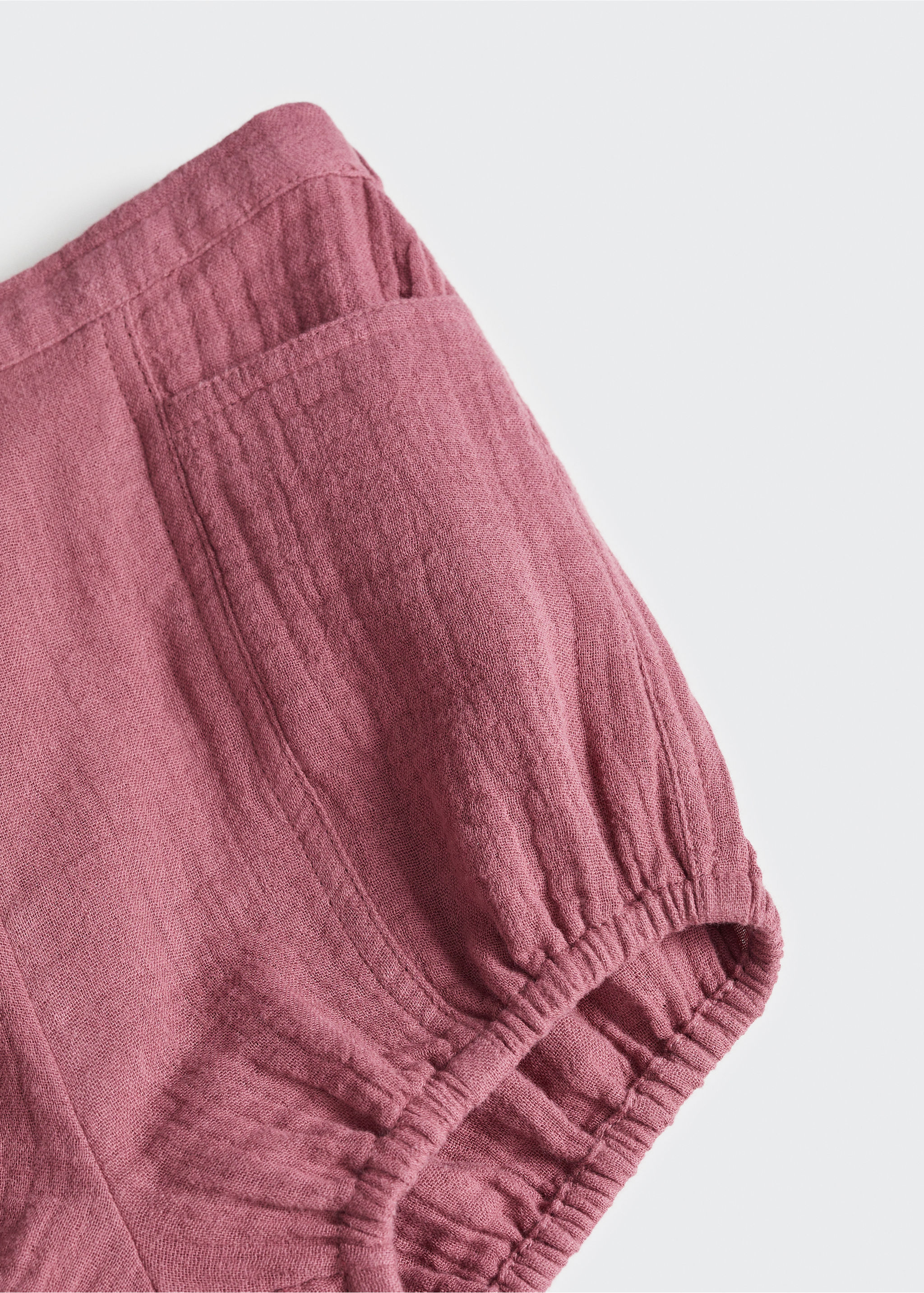 Cotton drawstring waist shorts - Details of the article 0